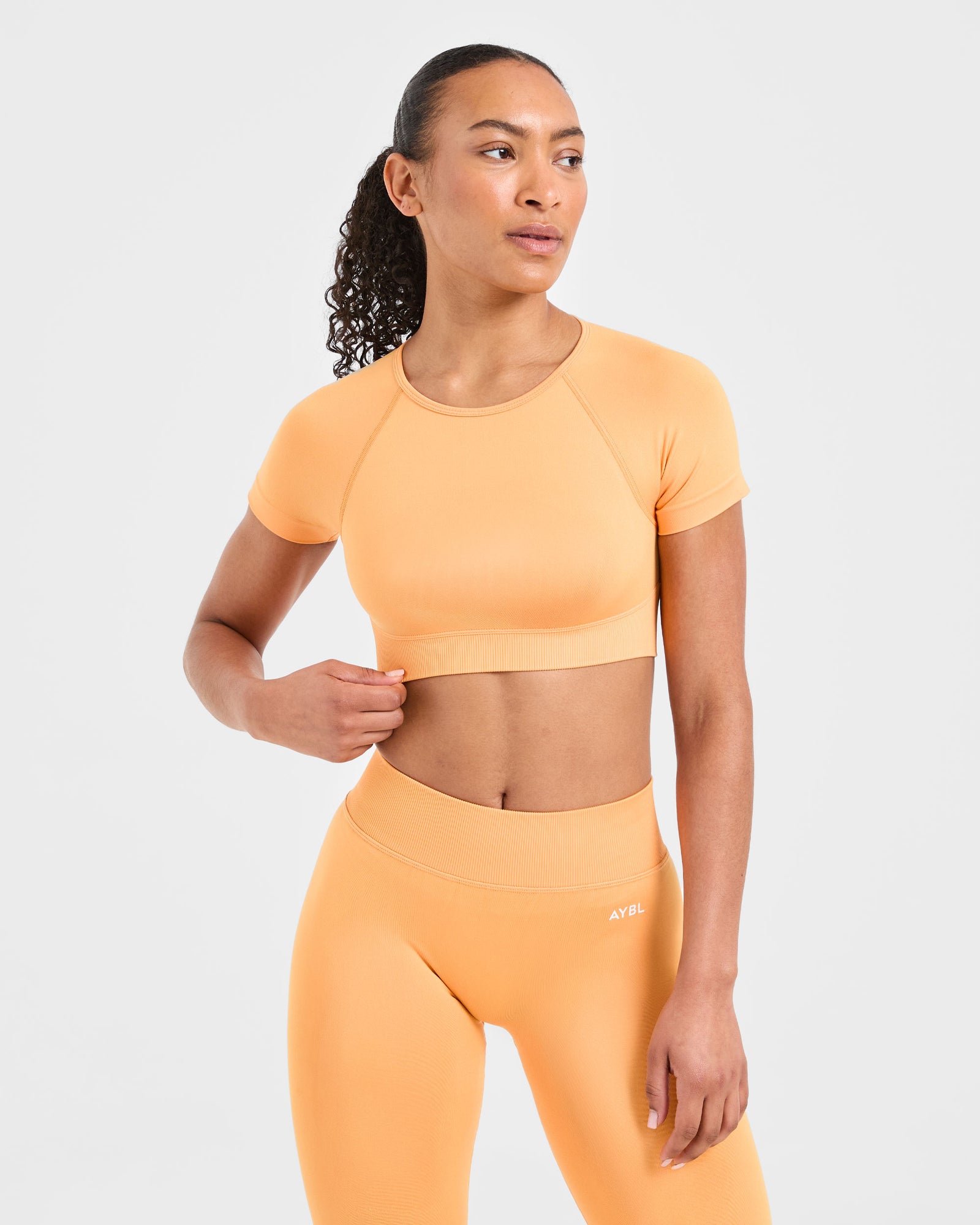 JD Adapt Seamless Crop Top - Bright Orange