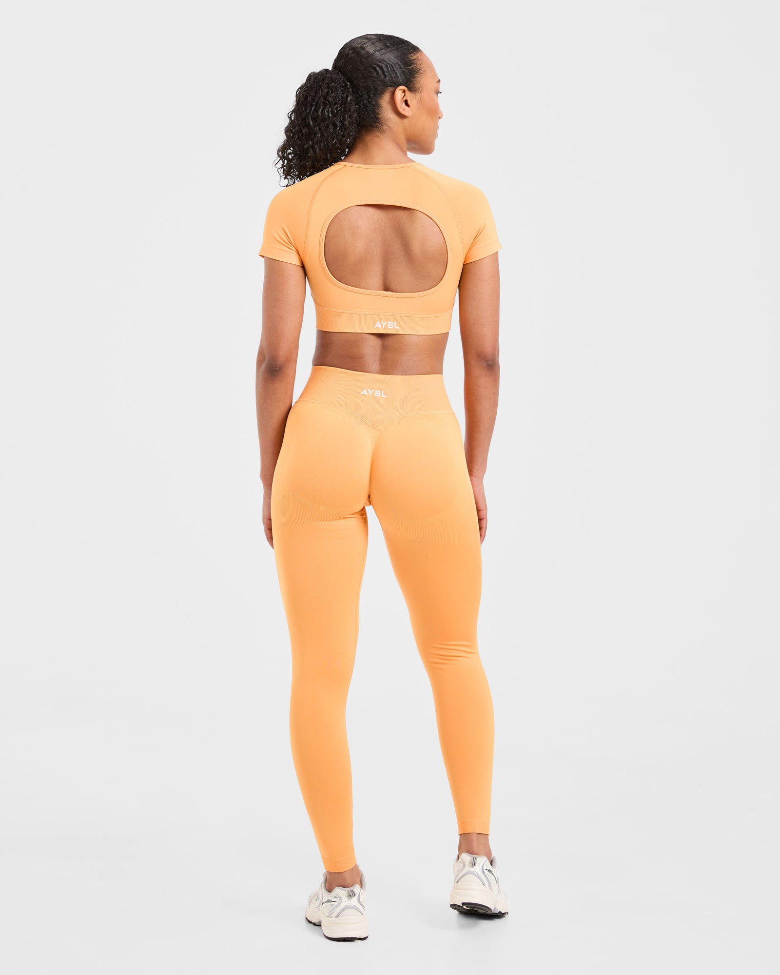JD Adapt Seamless Crop Top - Bright Orange