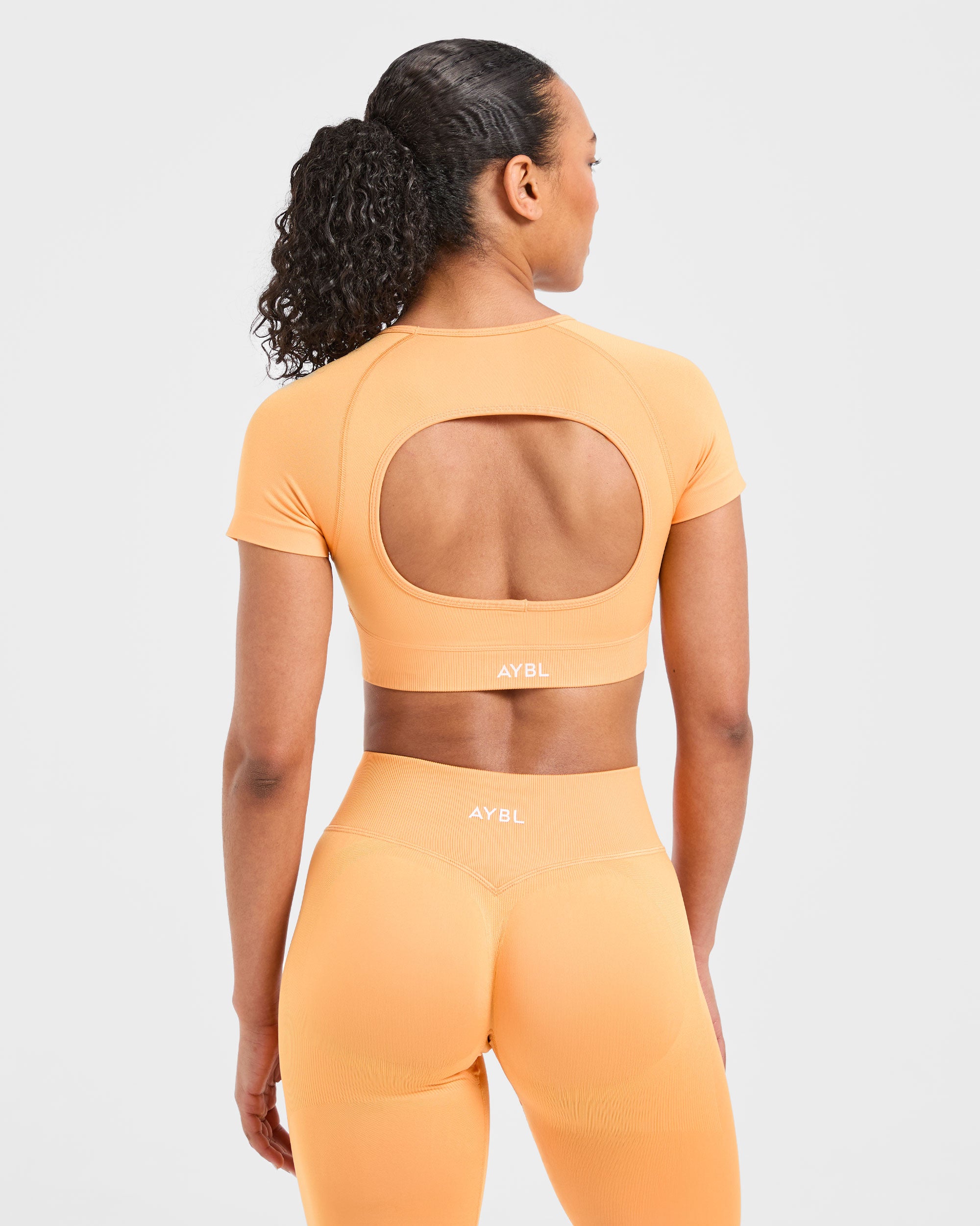 JD Adapt Seamless Crop Top - Bright Orange