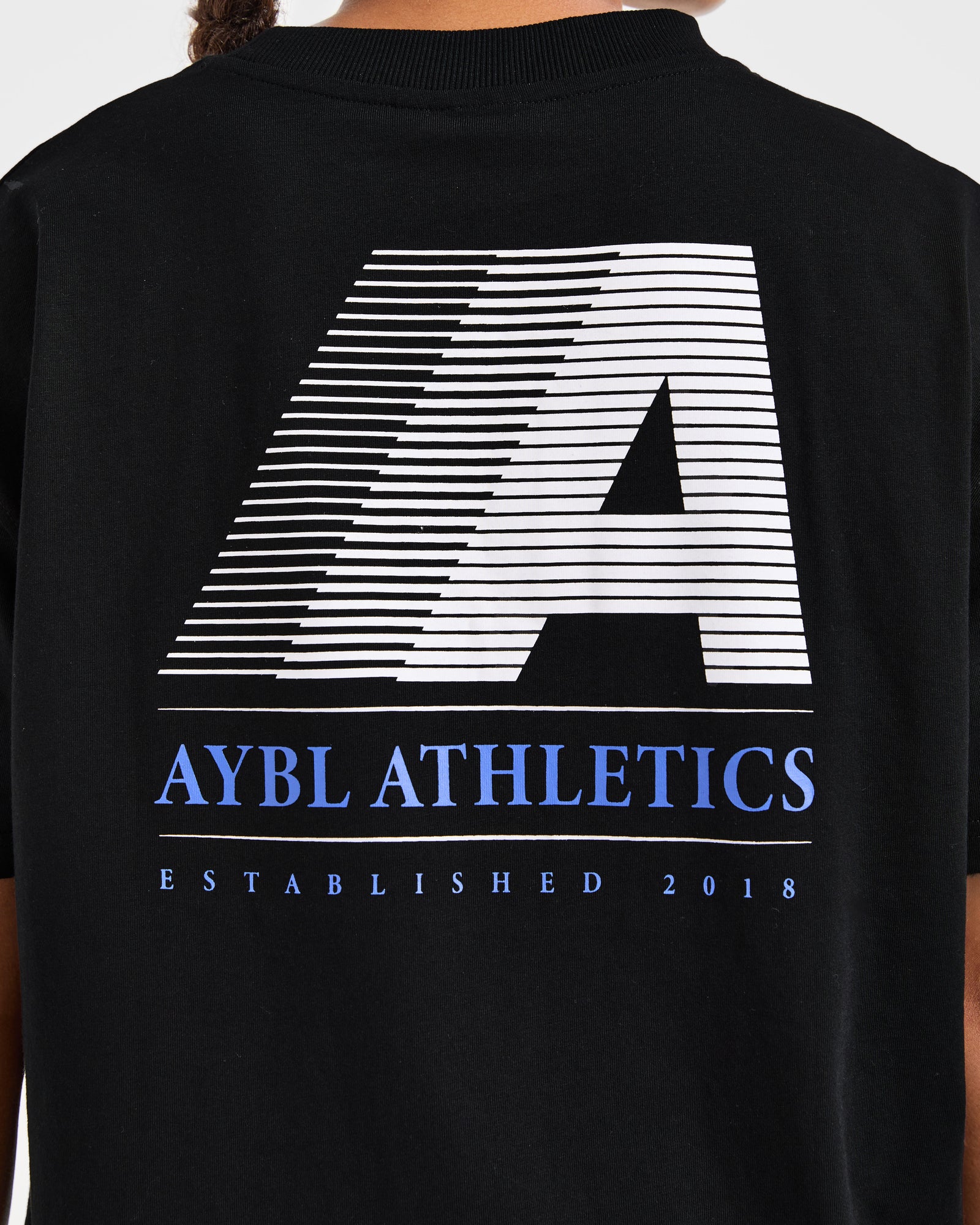 Retro Athletics Oversized T Shirt - Black