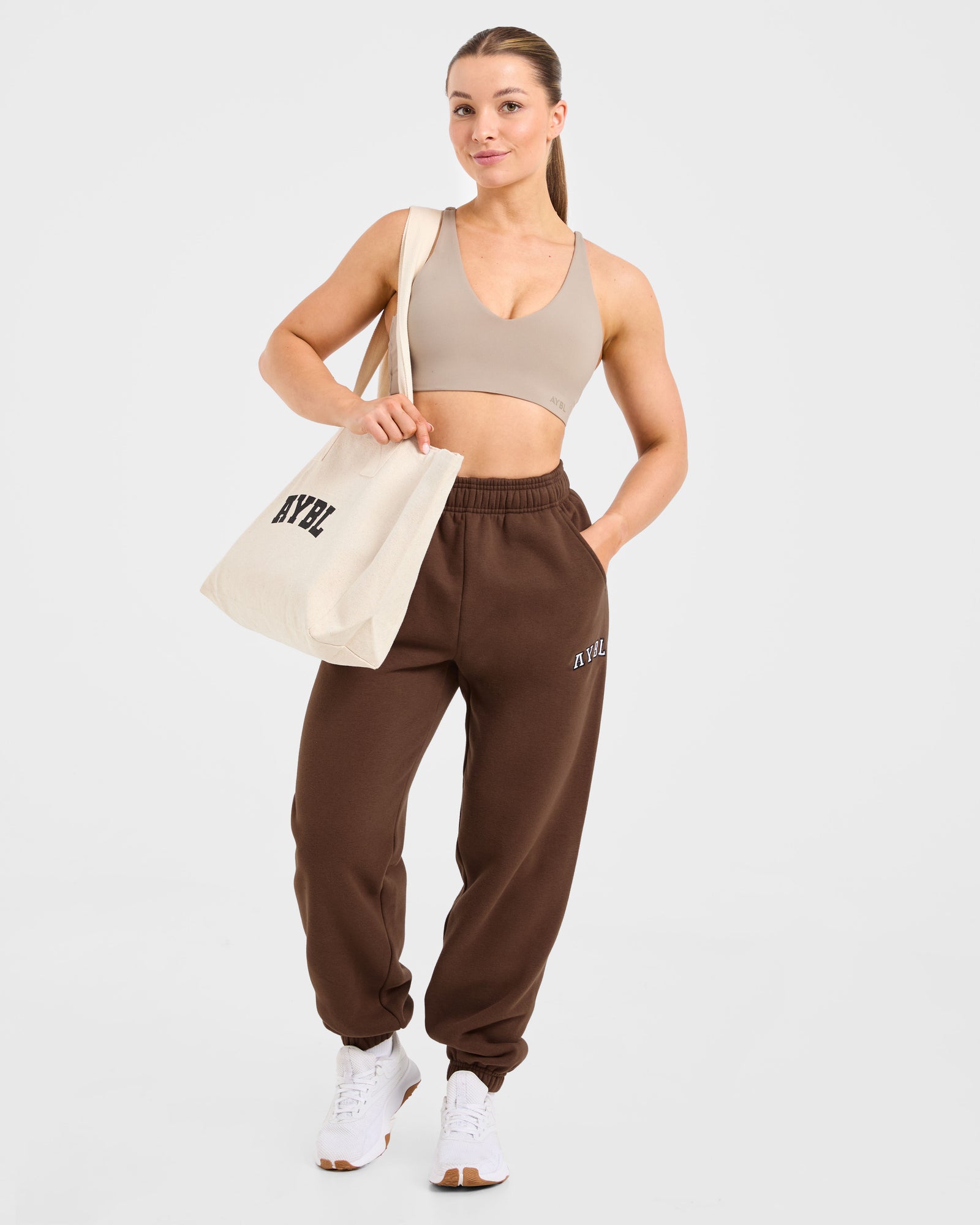 Varsity 2.0 Oversized Joggers - Brown