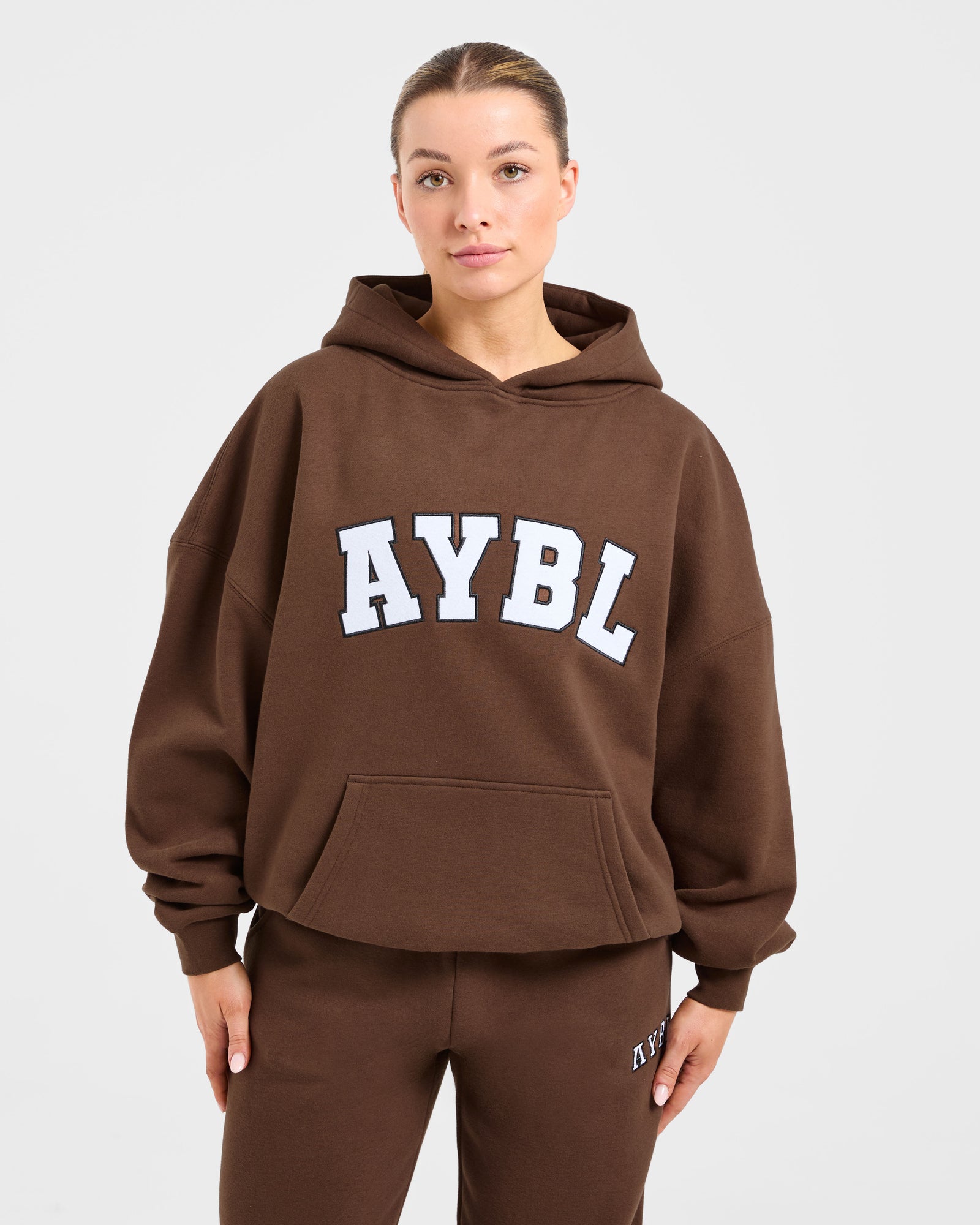 Varsity 2.0 Oversized Hoodie - Brown