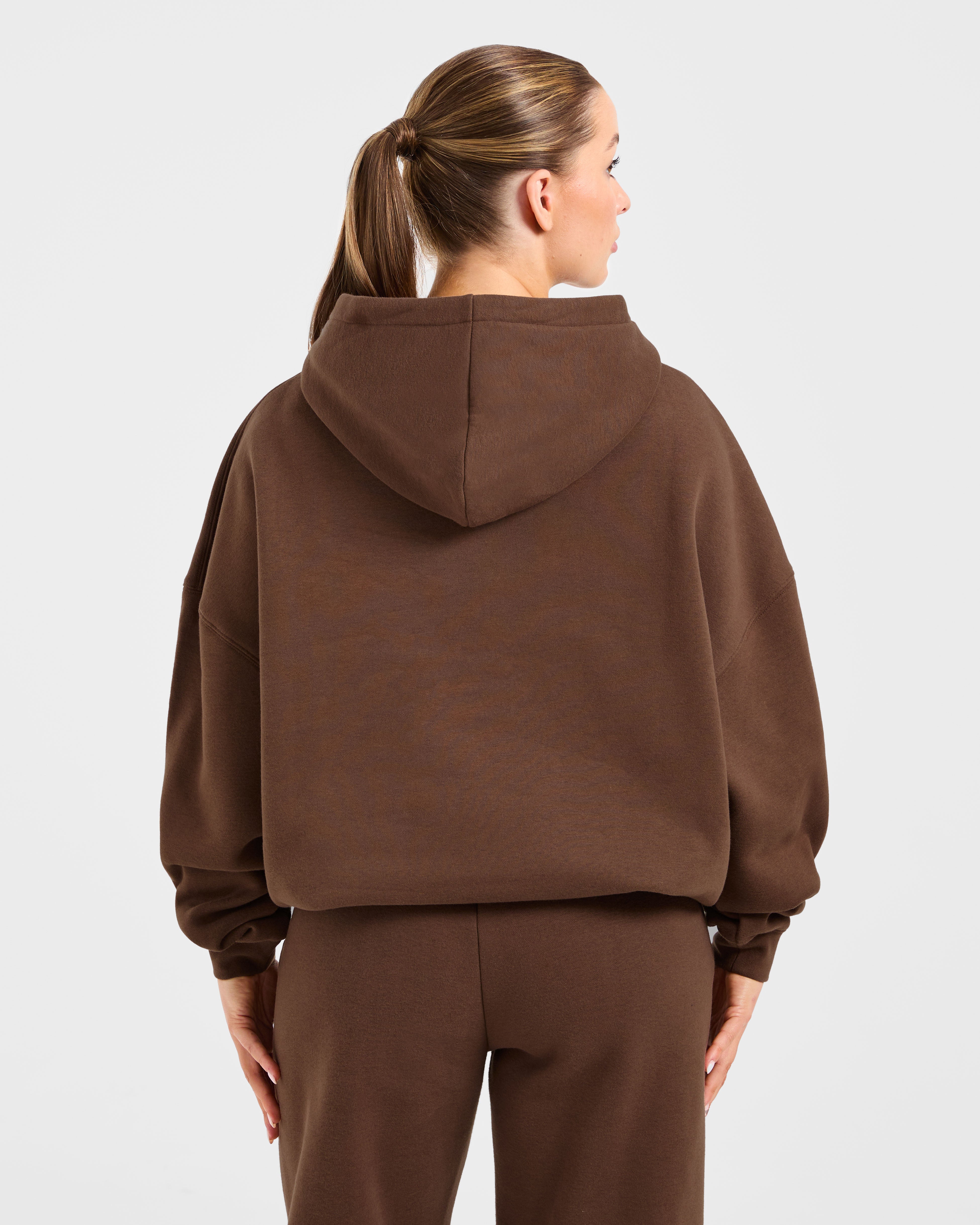 Varsity 2.0 Oversized Hoodie - Brown