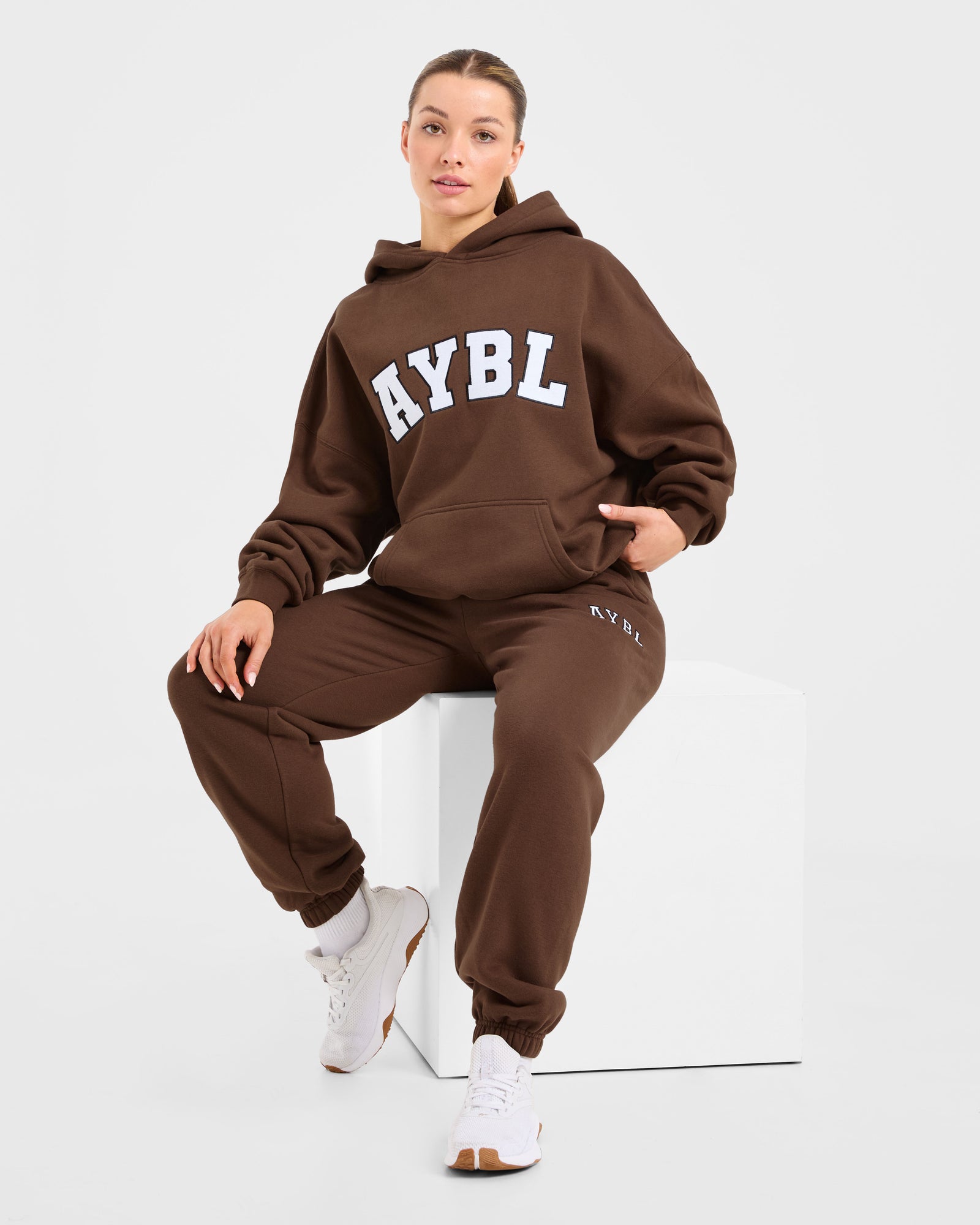 Varsity 2.0 Oversized Hoodie - Brown