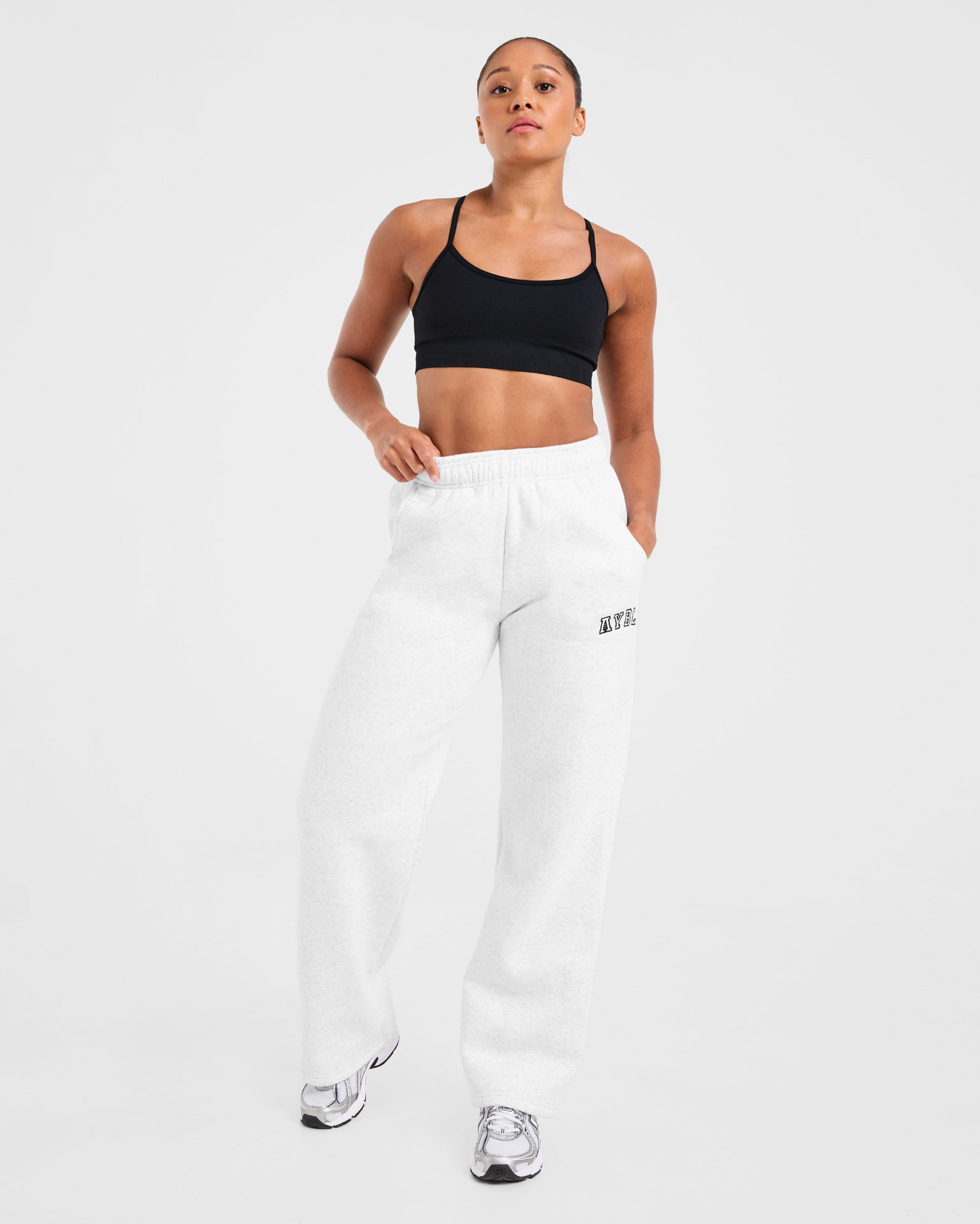 Varsity 2.0 Oversized Straight Leg Joggers - Heather Grey