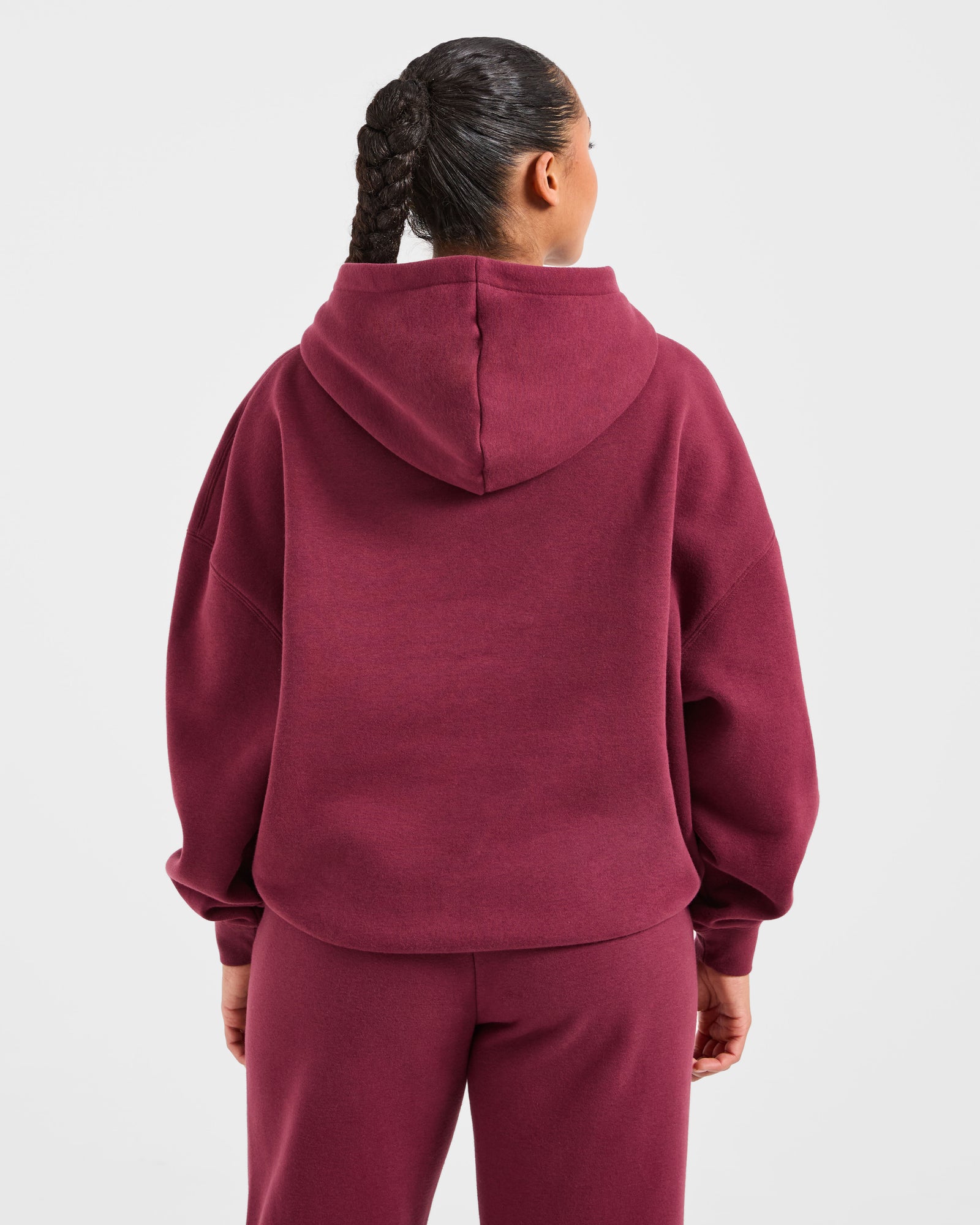 JD Varsity 2.0 Oversized Hoodie - Red Wine