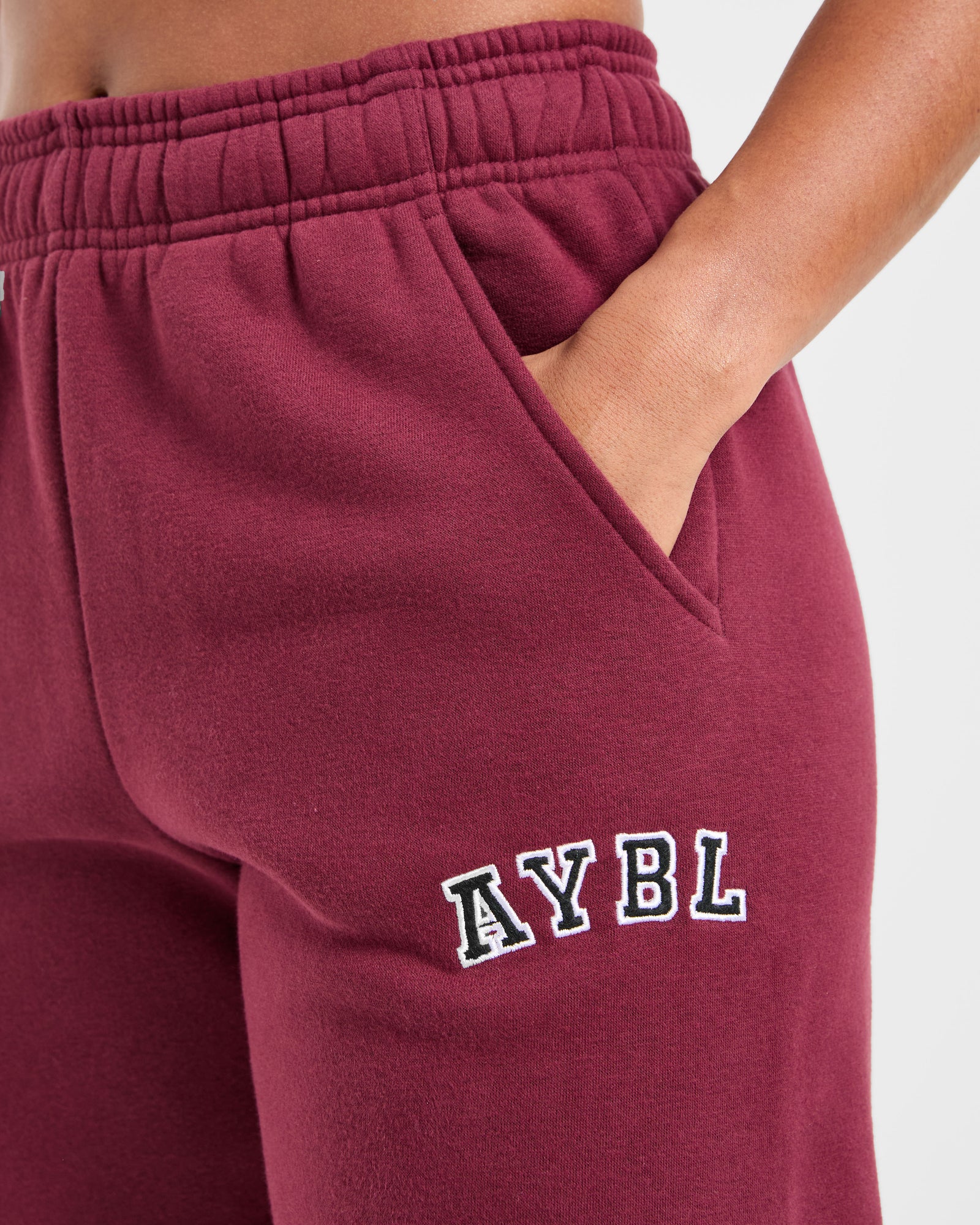 JD Varsity 2.0 Oversized Joggers - Red Wine