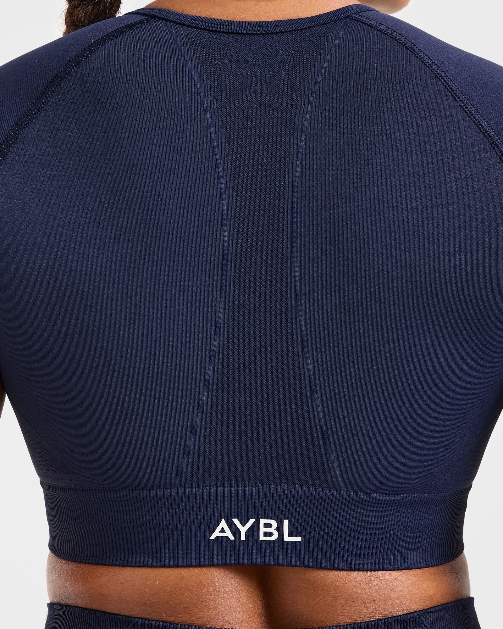 Empower Seamless Crop Top - Navy