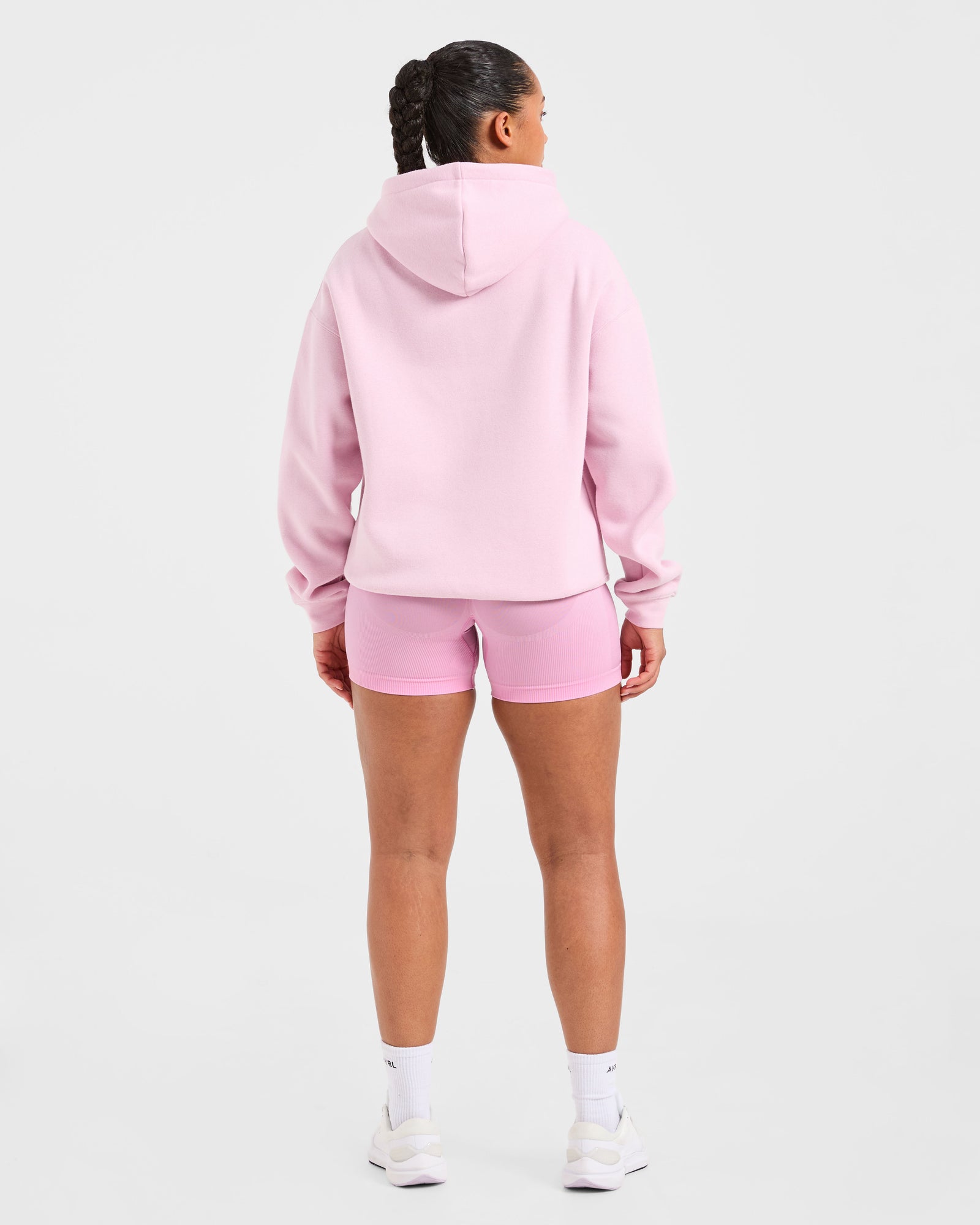 Athletics Applique Oversized Hoodie - Sugar Pink
