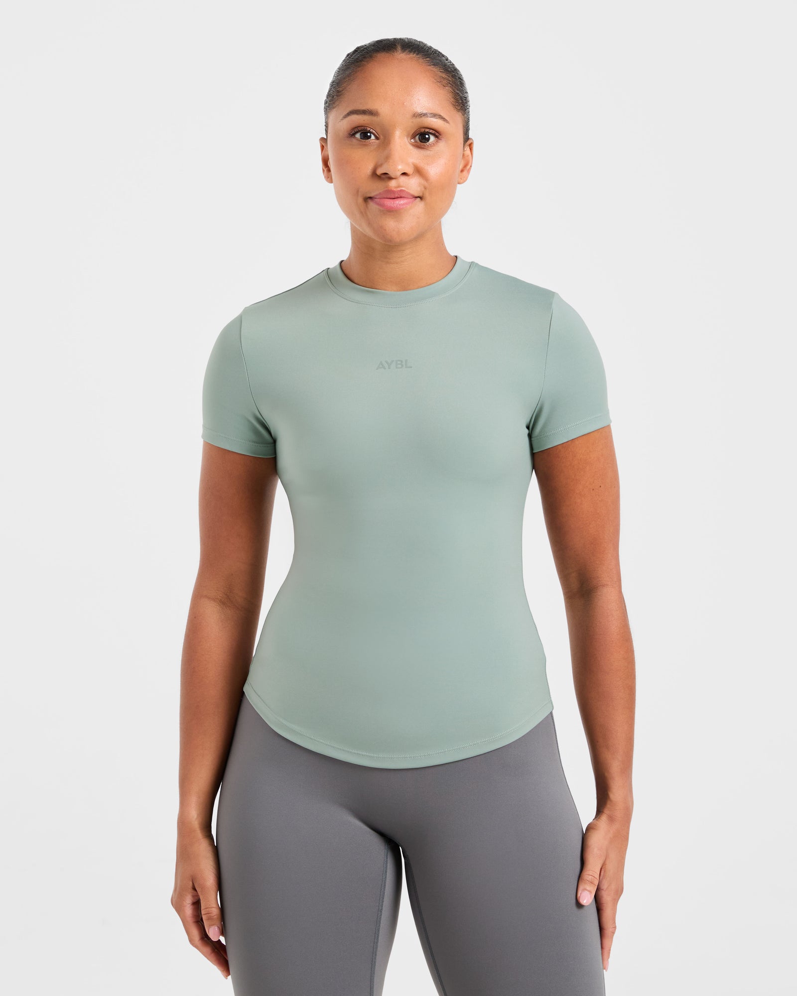 Sculpt T Shirt - Muted Sage