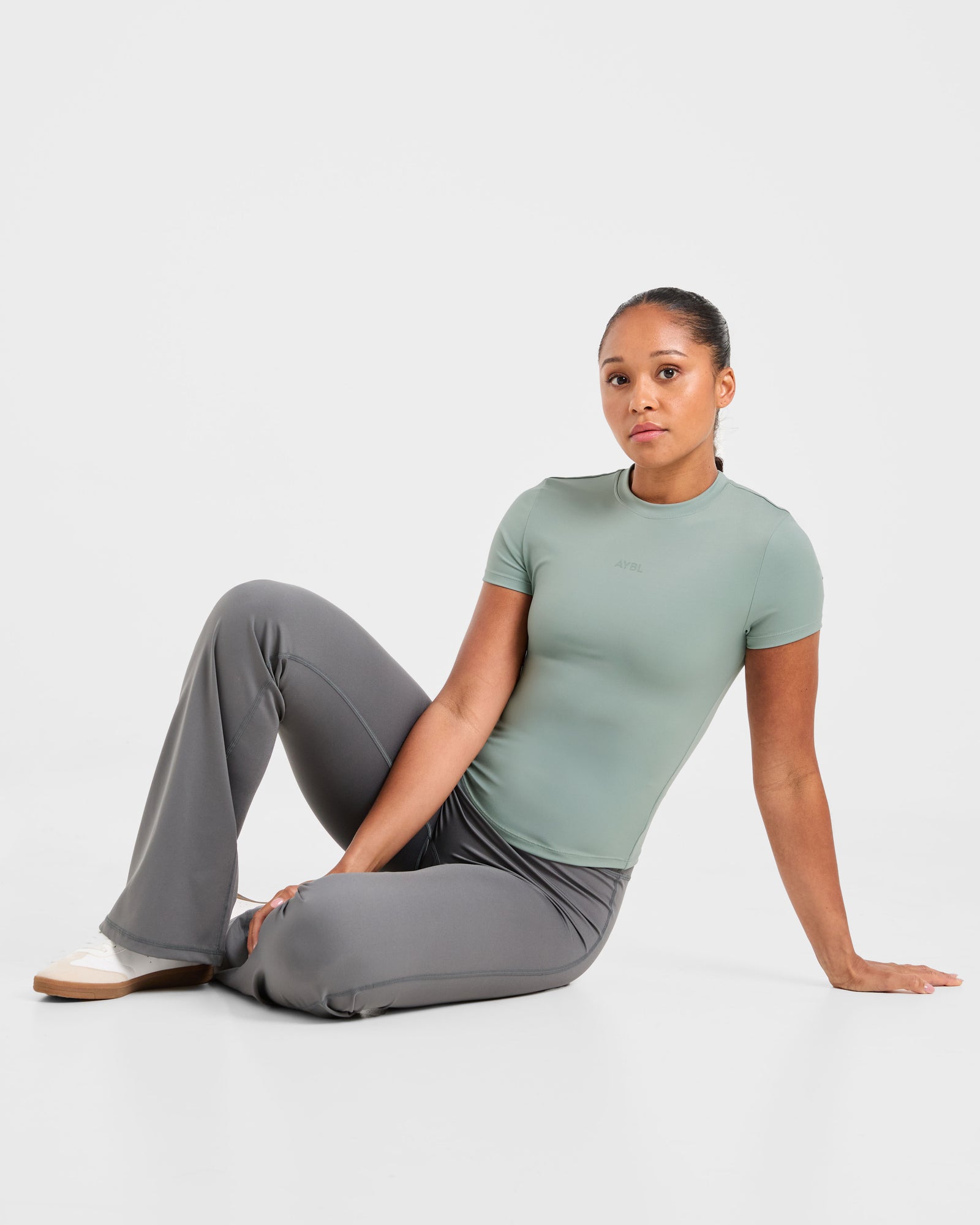 Sculpt T Shirt - Muted Sage