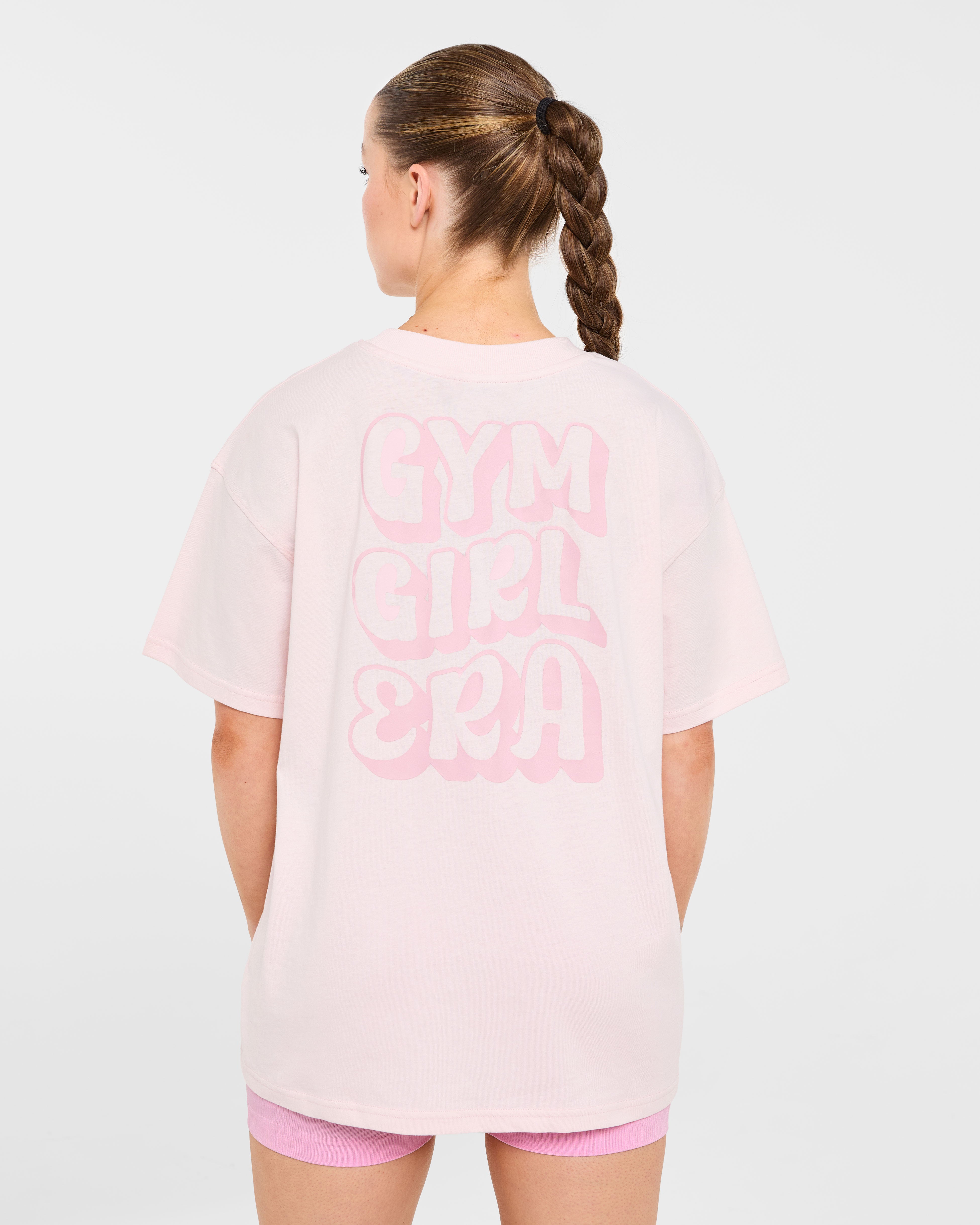 Gym Girl Era Oversized T Shirt - Pink