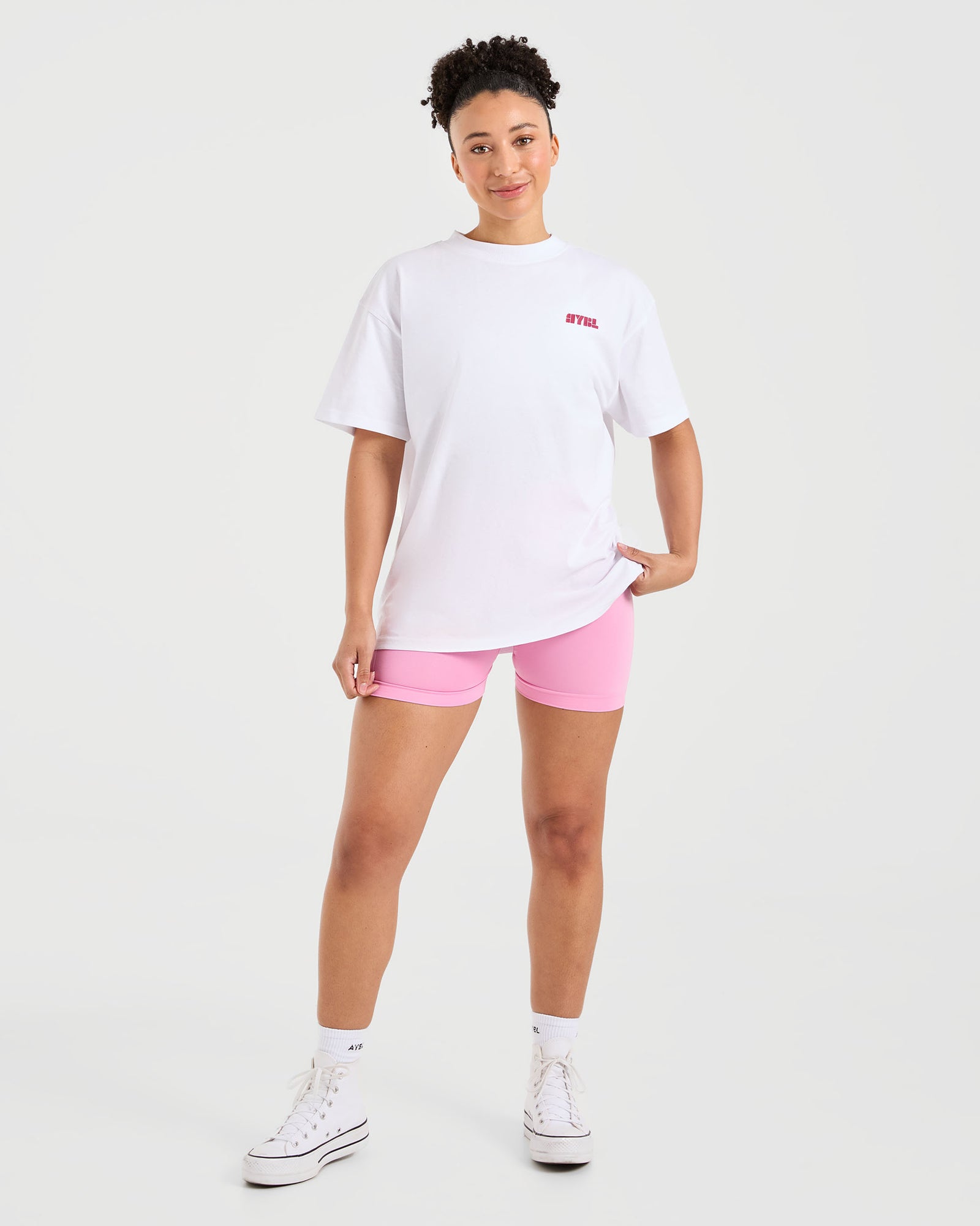 Athletics Retro Oversized T Shirt - White