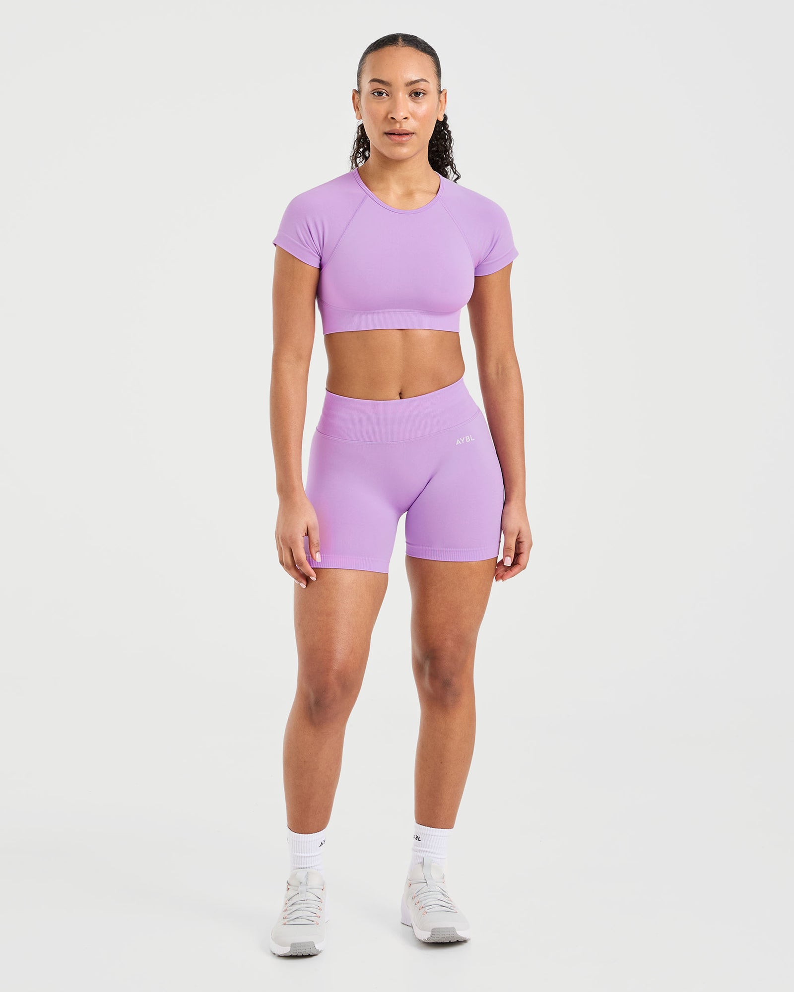 Adapt Seamless Crop Top - Spring Lilac
