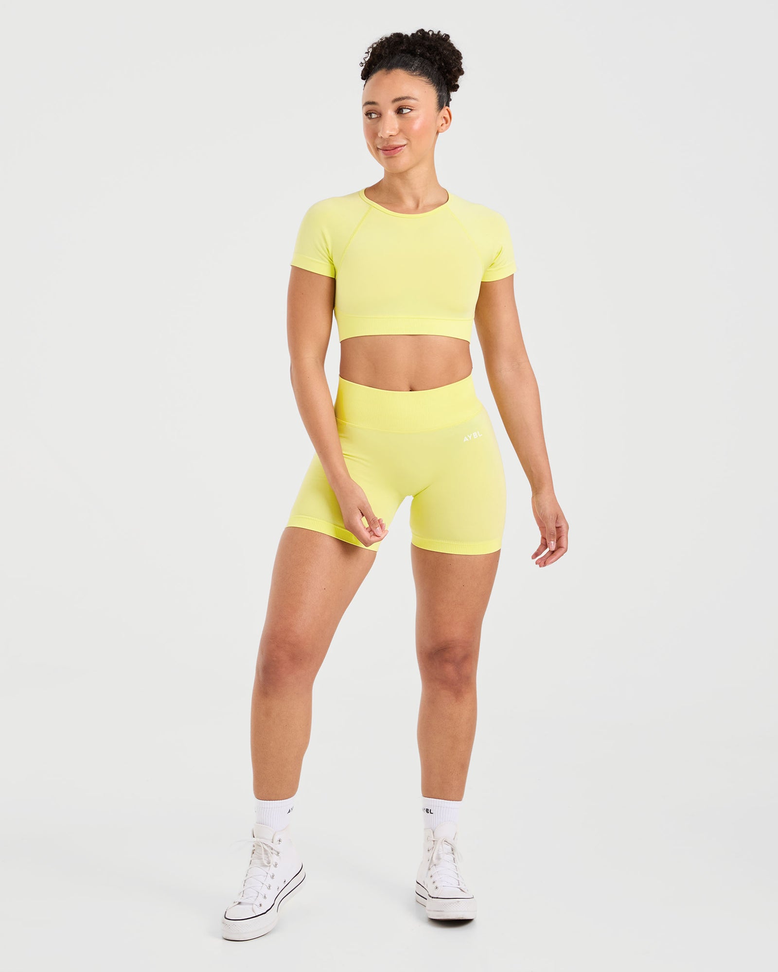 Adapt Seamless Crop Top - Spring Yellow
