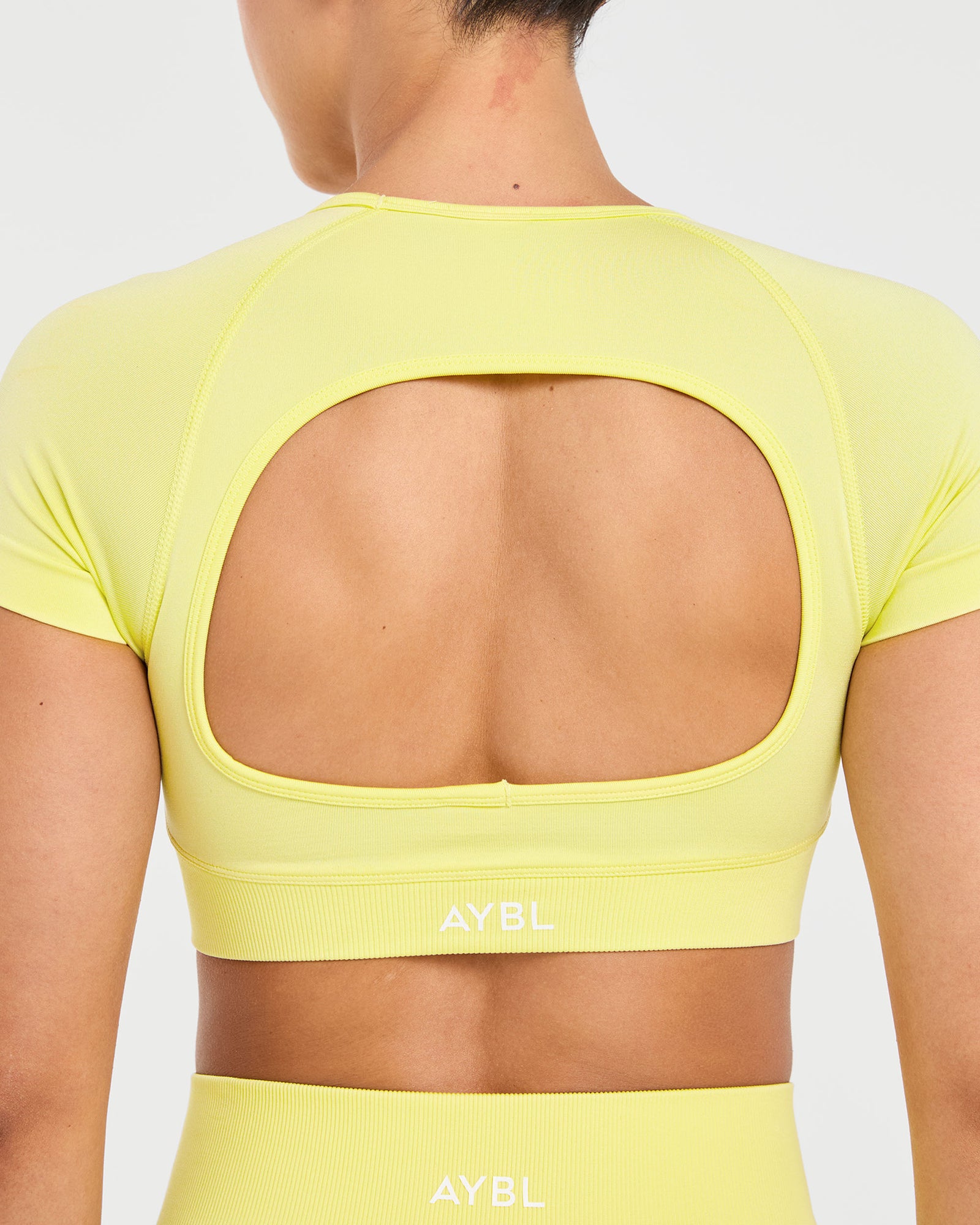 Adapt Seamless Crop Top - Spring Yellow