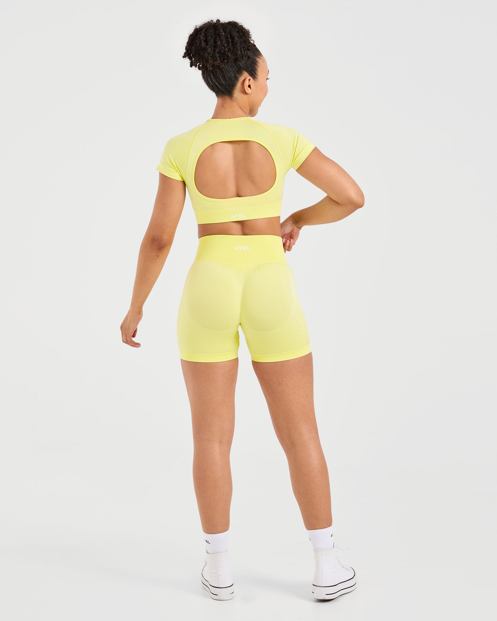Adapt Seamless Crop Top - Spring Yellow