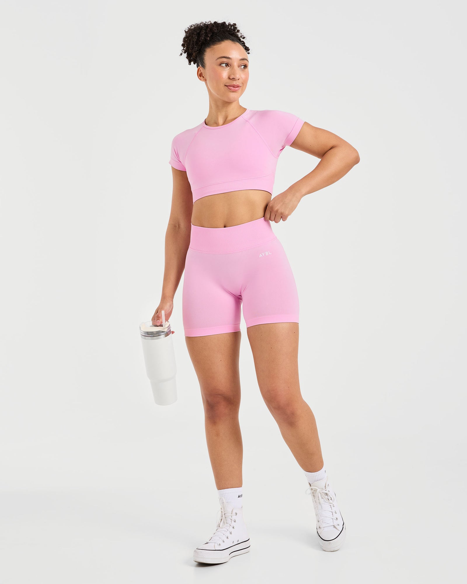 Adapt Seamless Crop Top - Spring Pink