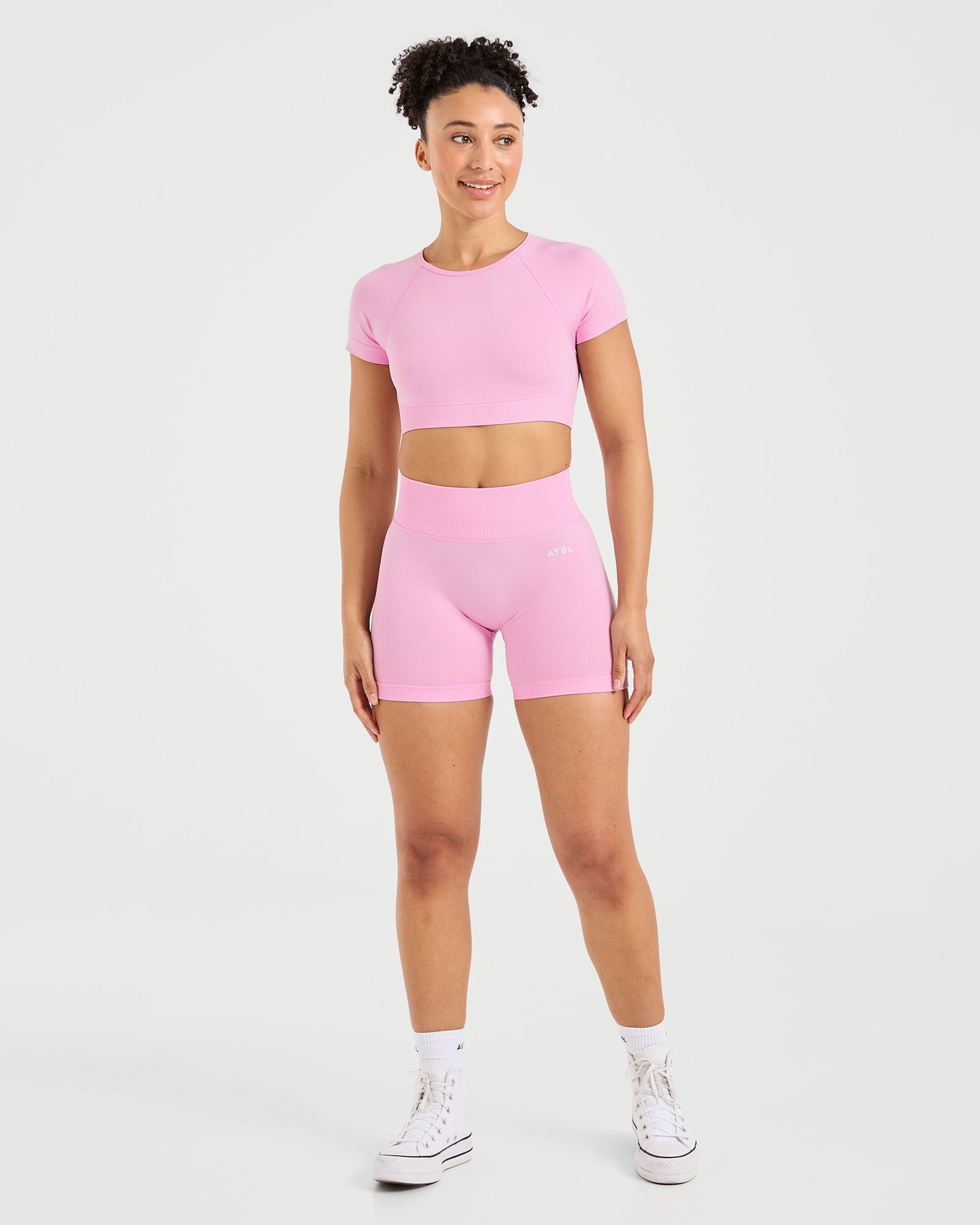 Adapt Seamless Crop Top - Spring Pink