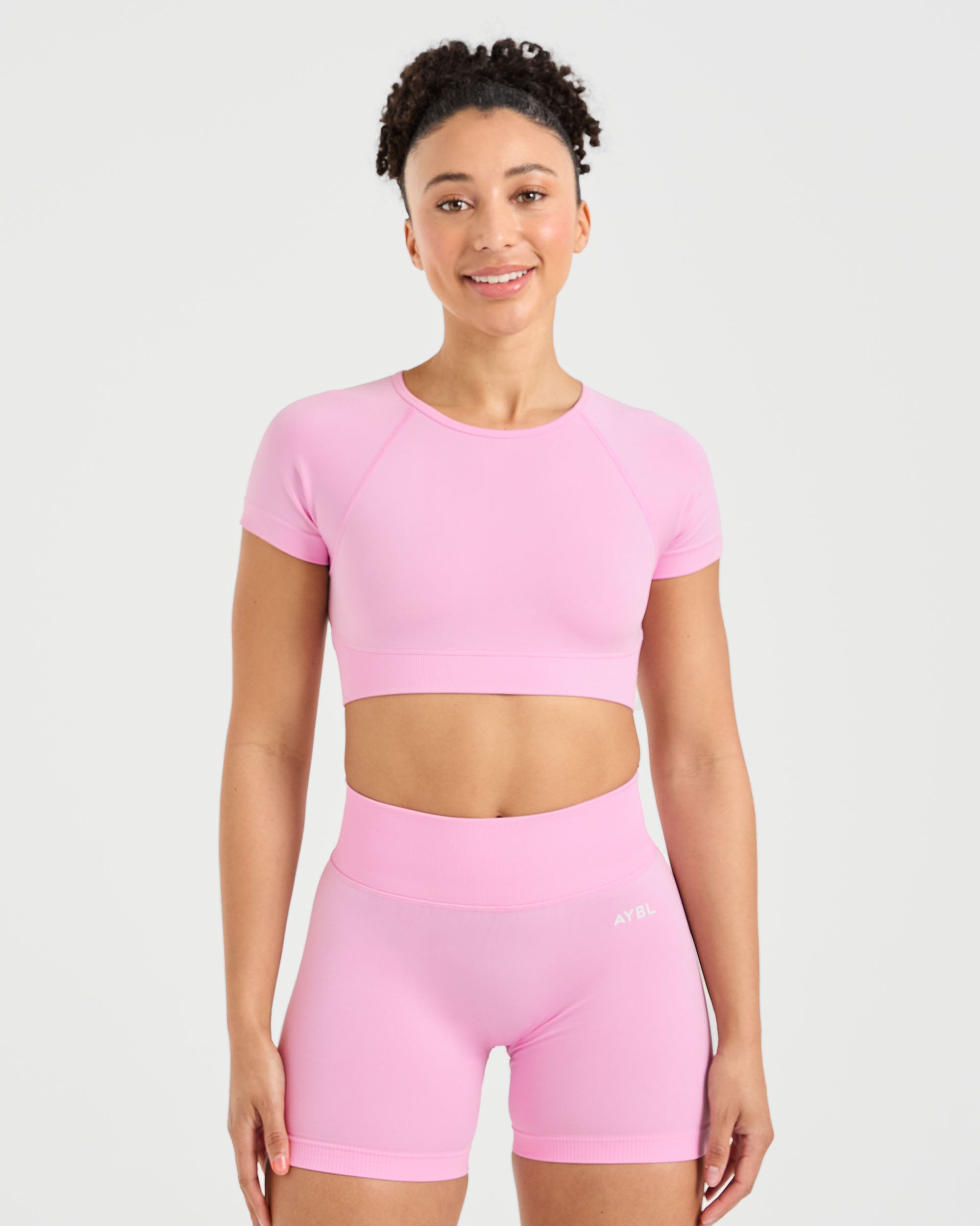 Adapt Seamless Crop Top - Spring Pink