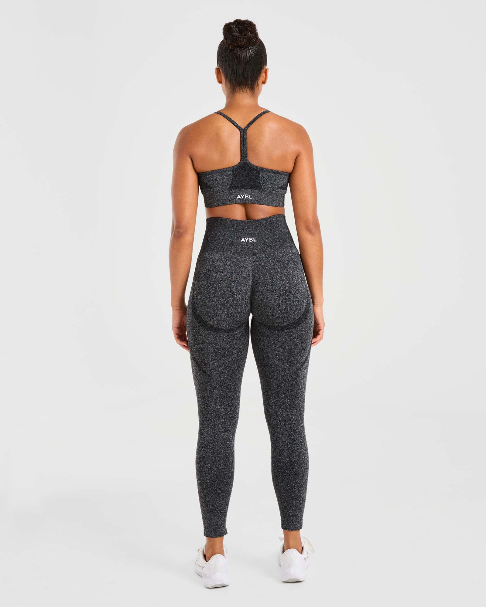 Empower Seamless Sports Bra - Black Marl - aybldev