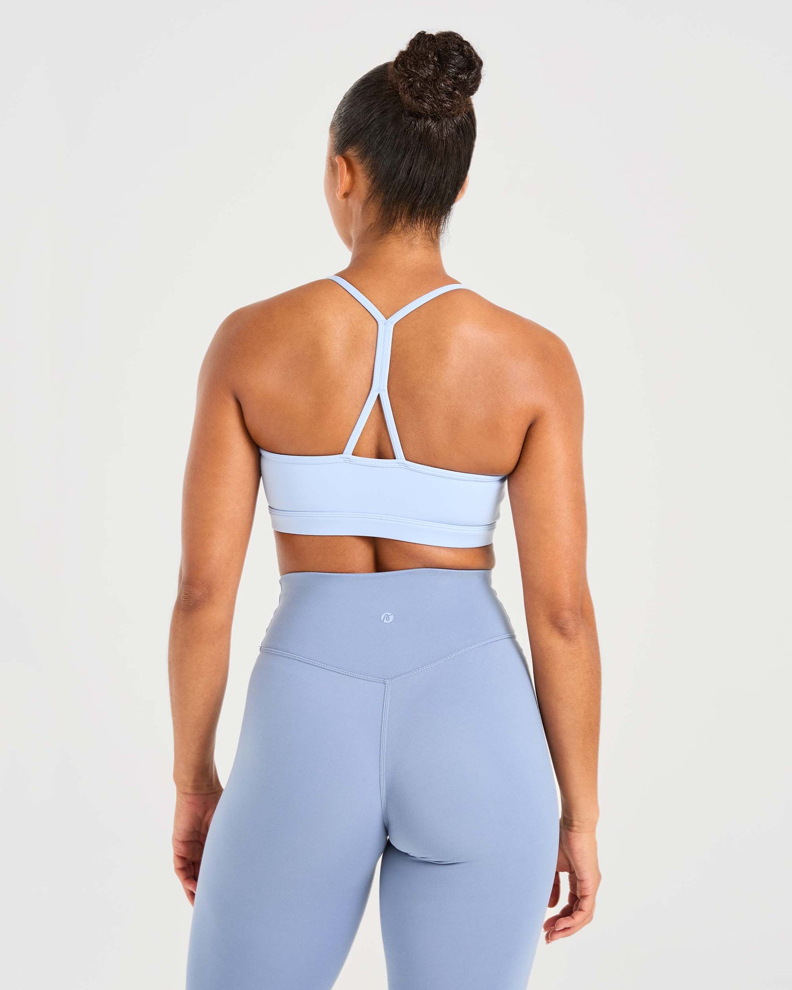 Essential Ruched Sports Bra - Powder Blue - aybldev