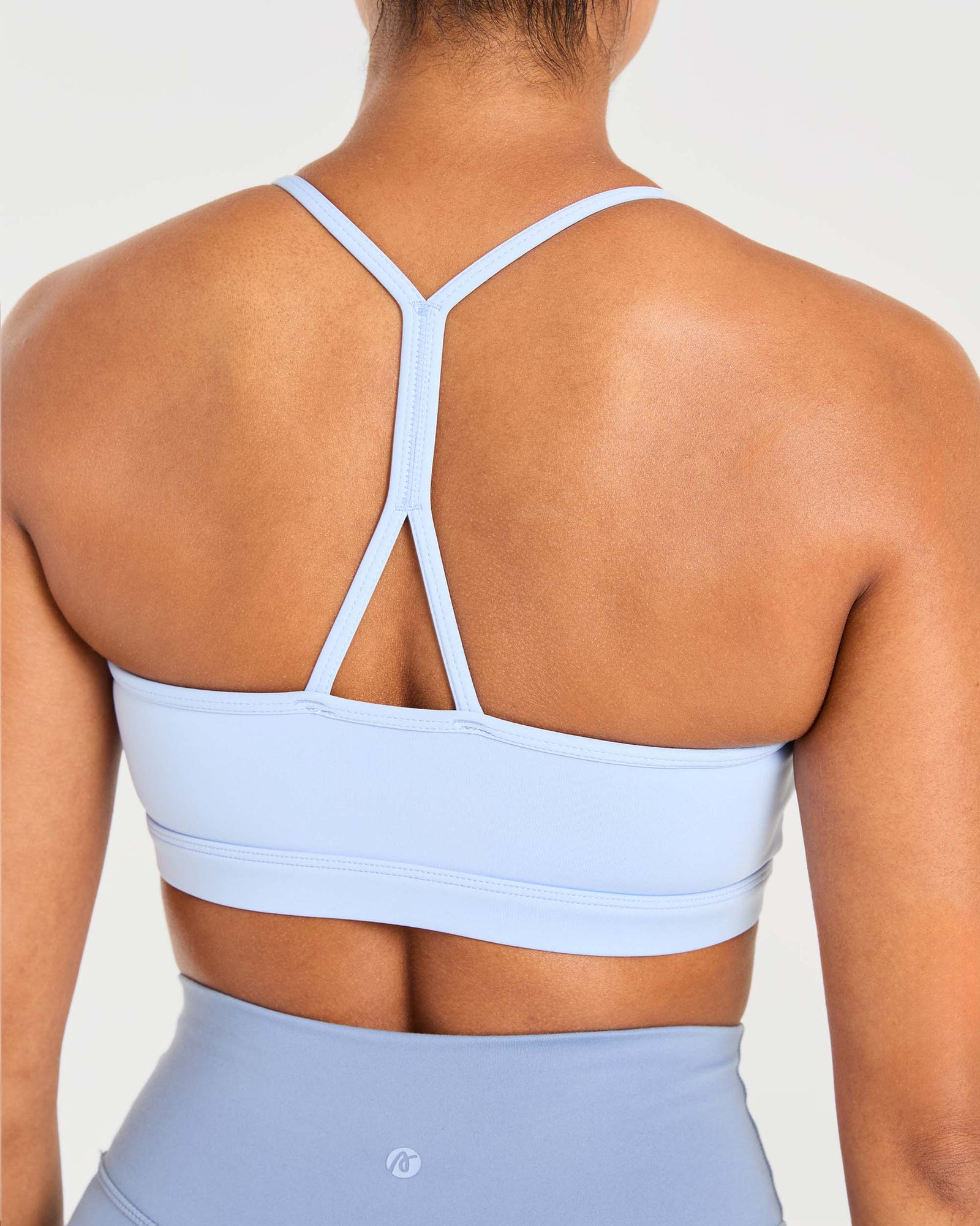Essential Ruched Sports Bra - Powder Blue - aybldev