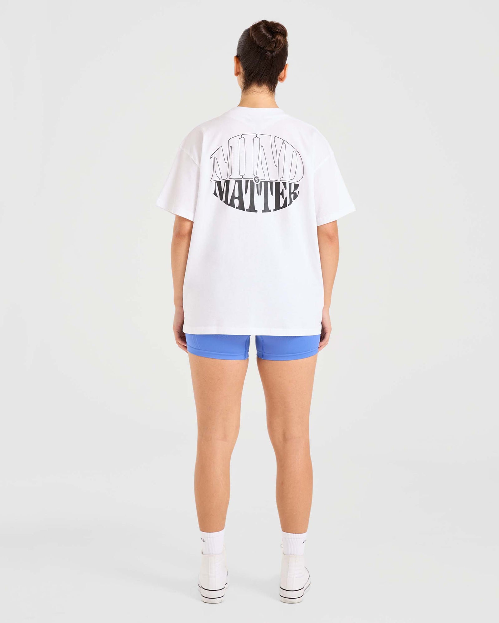 Mind Over Matter Oversized T Shirt - White - aybldev