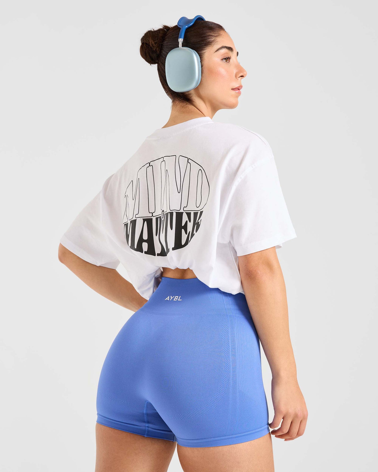 Mind Over Matter Oversized T Shirt - White - aybldev