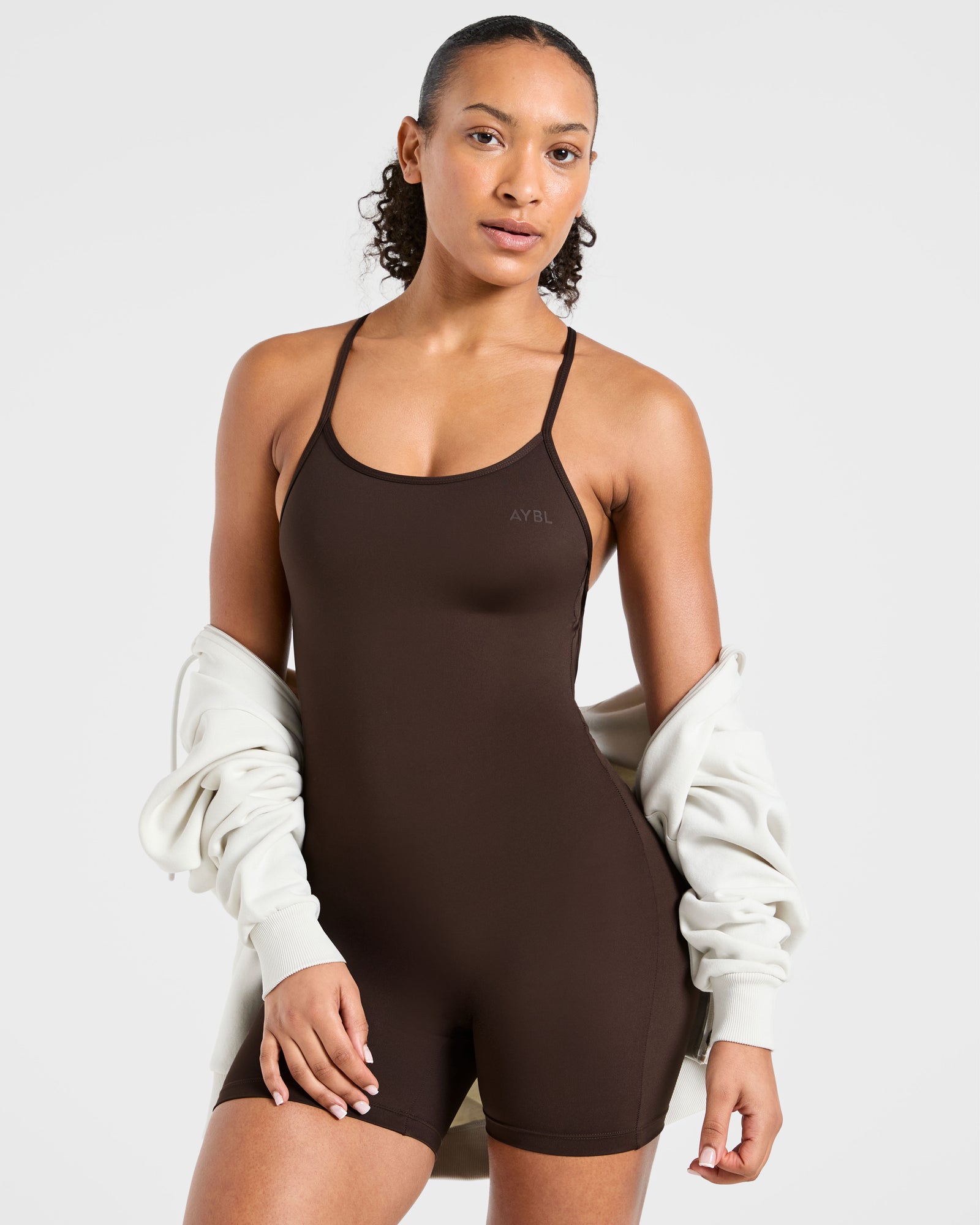Sculpt Backless All In One - Deep Cocoa Brown