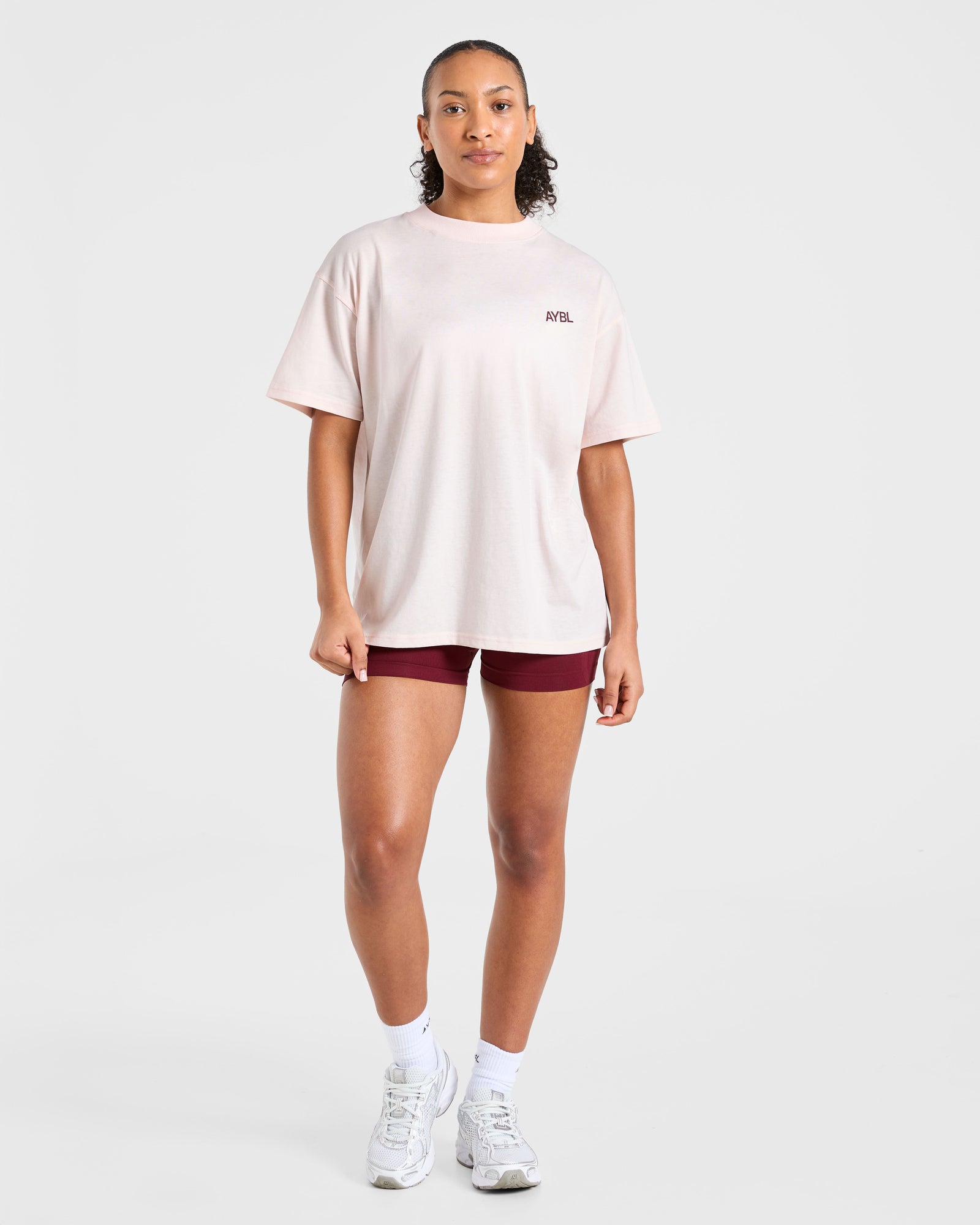 Sport Society Oversized T Shirt - Pink