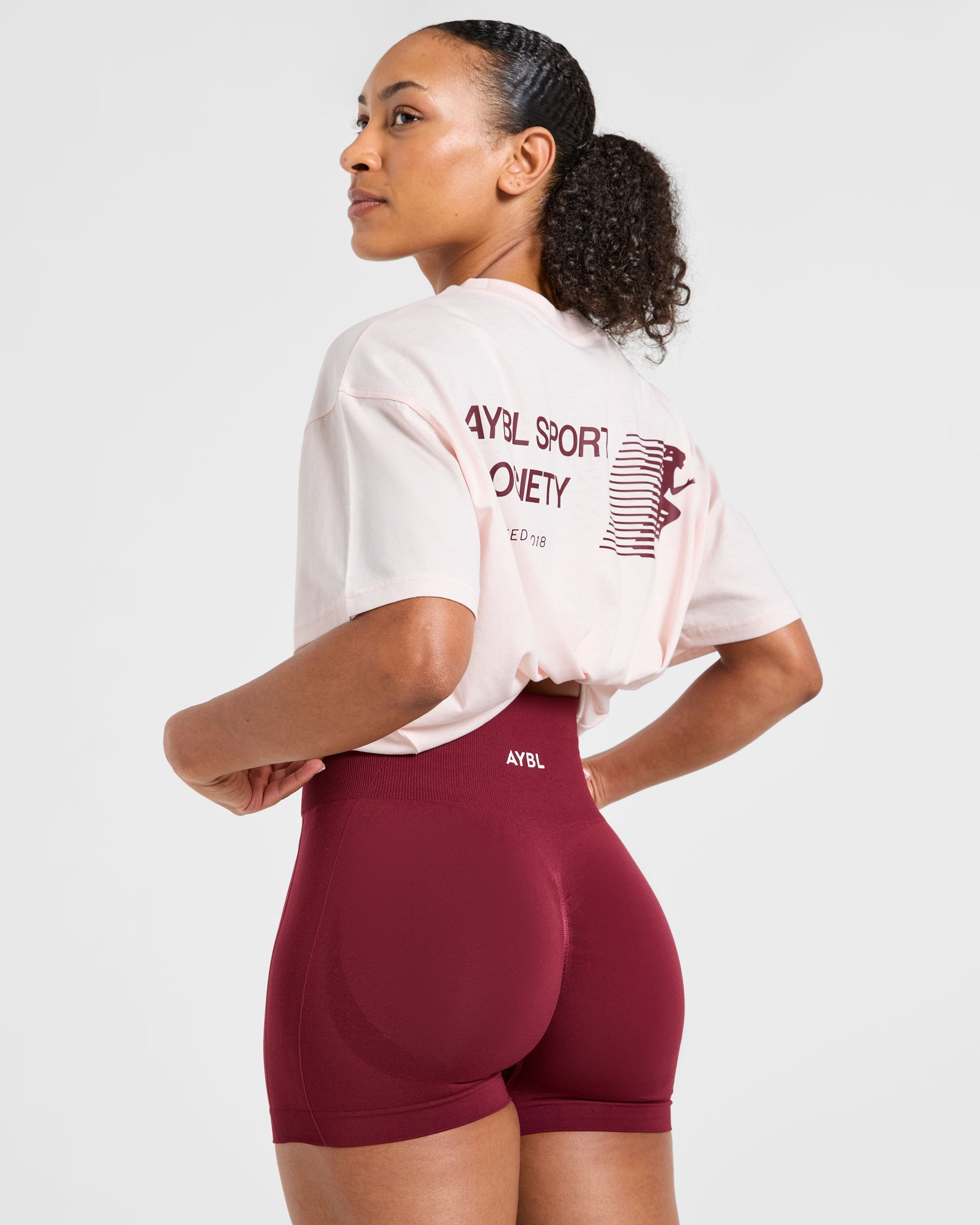 Sport Society Oversized T Shirt - Pink