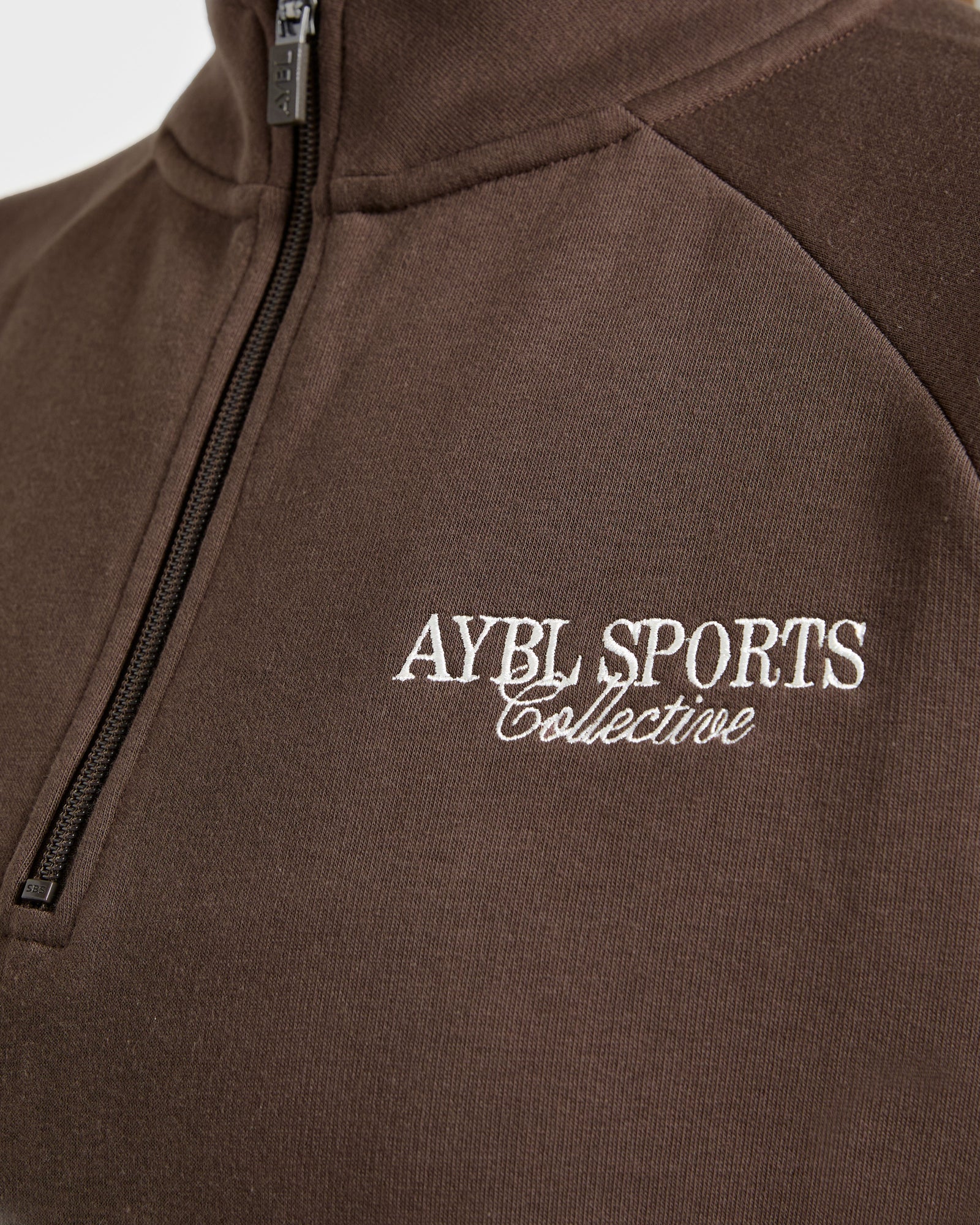 Sports Collective Oversized 1/4 Zip Pullover - Brown
