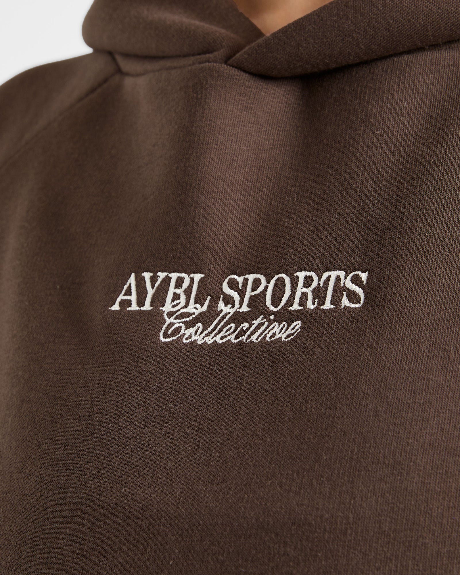 Sports Collective Oversized Hoodie - Brown