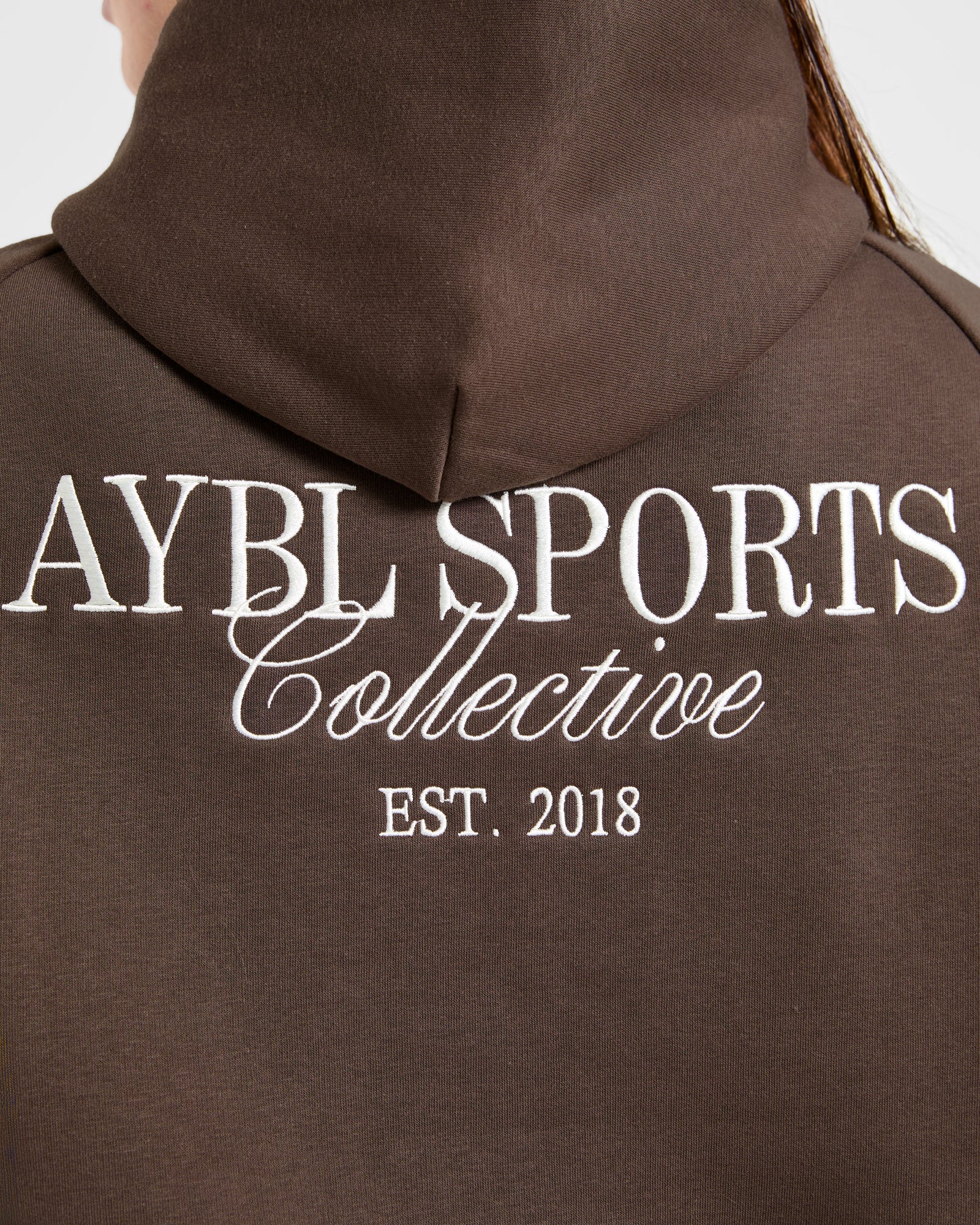 Sports Collective Oversized Hoodie - Brown