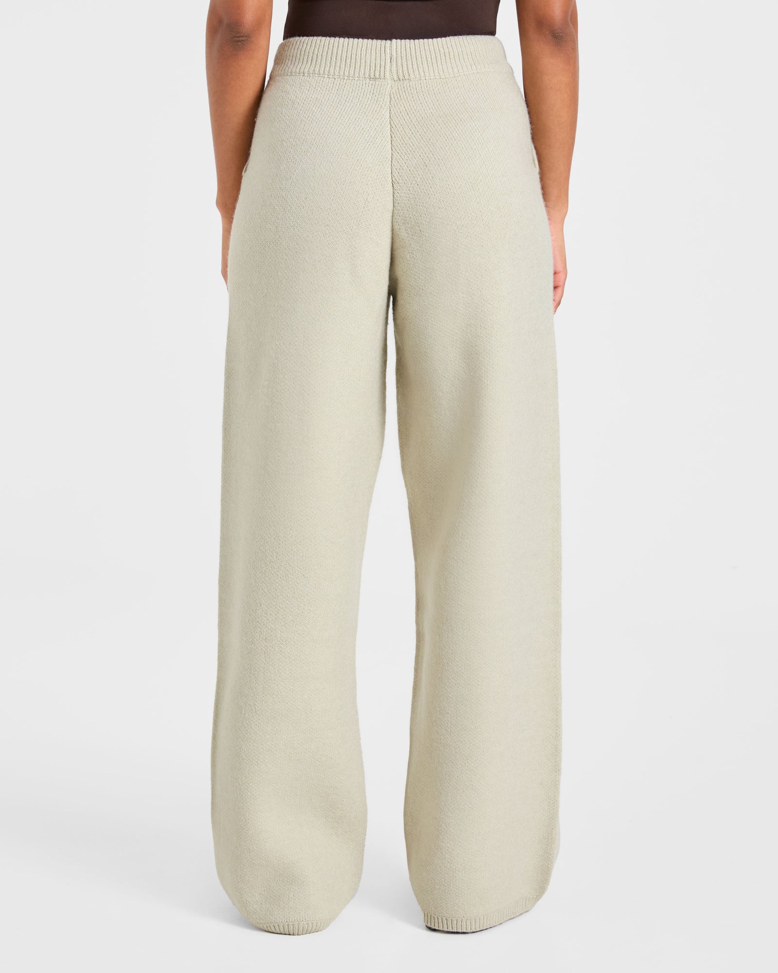 Soft Oversized Knitted Straight Leg Joggers - Seasalt