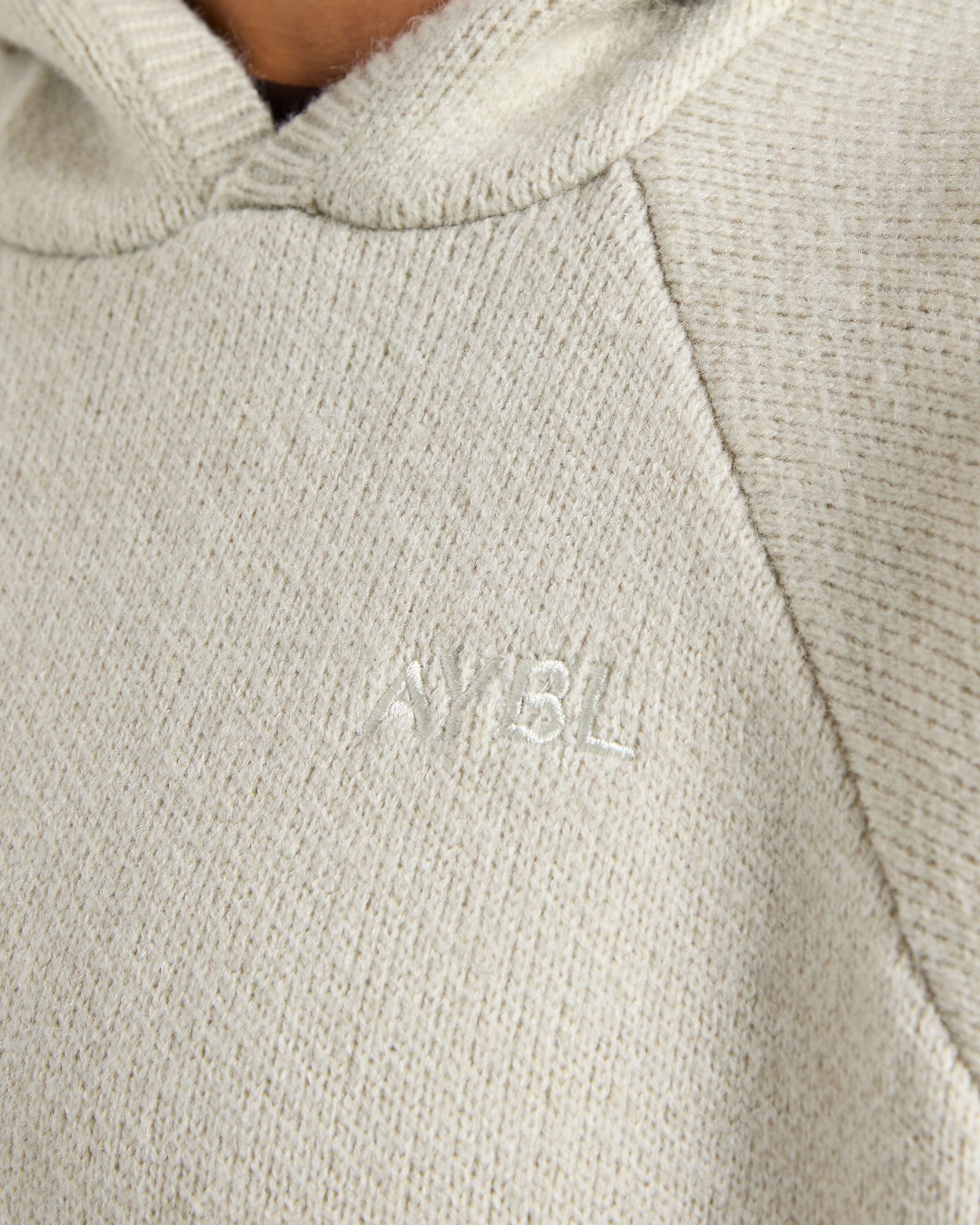 Soft Oversized Knitted Hoodie - Seasalt