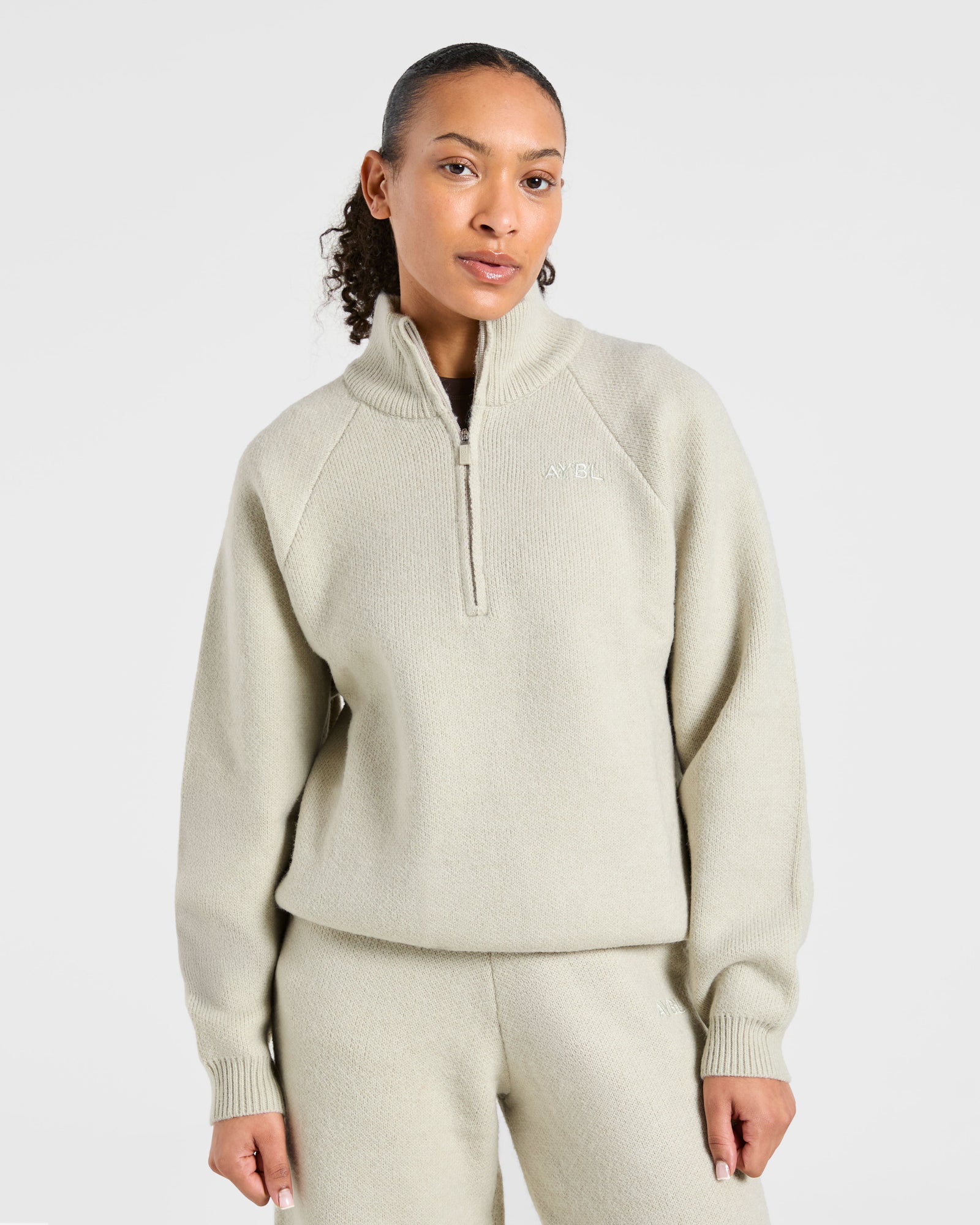 Soft Oversized Knitted 1/4 Zip - Seasalt