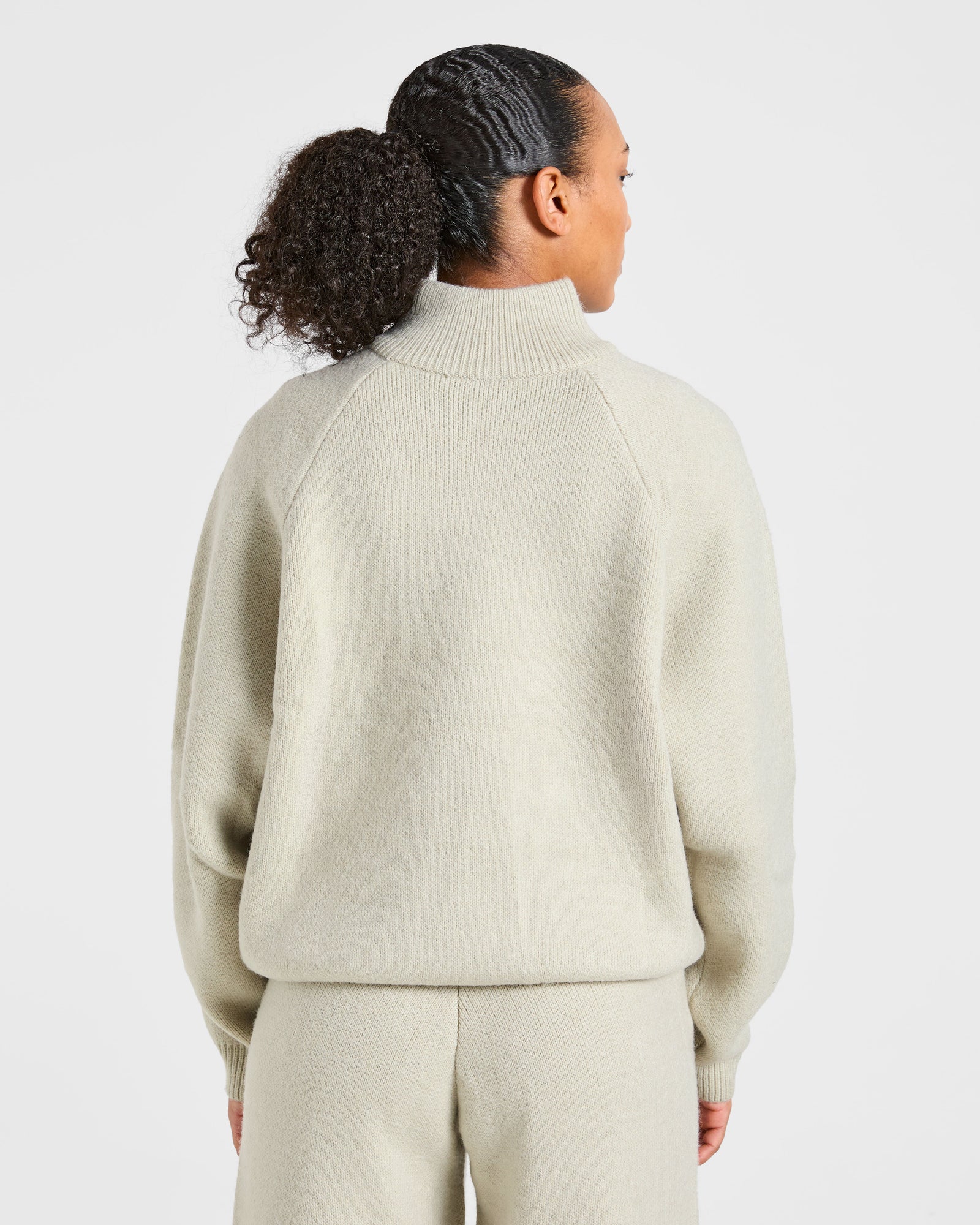 Soft Oversized Knitted 1/4 Zip - Seasalt