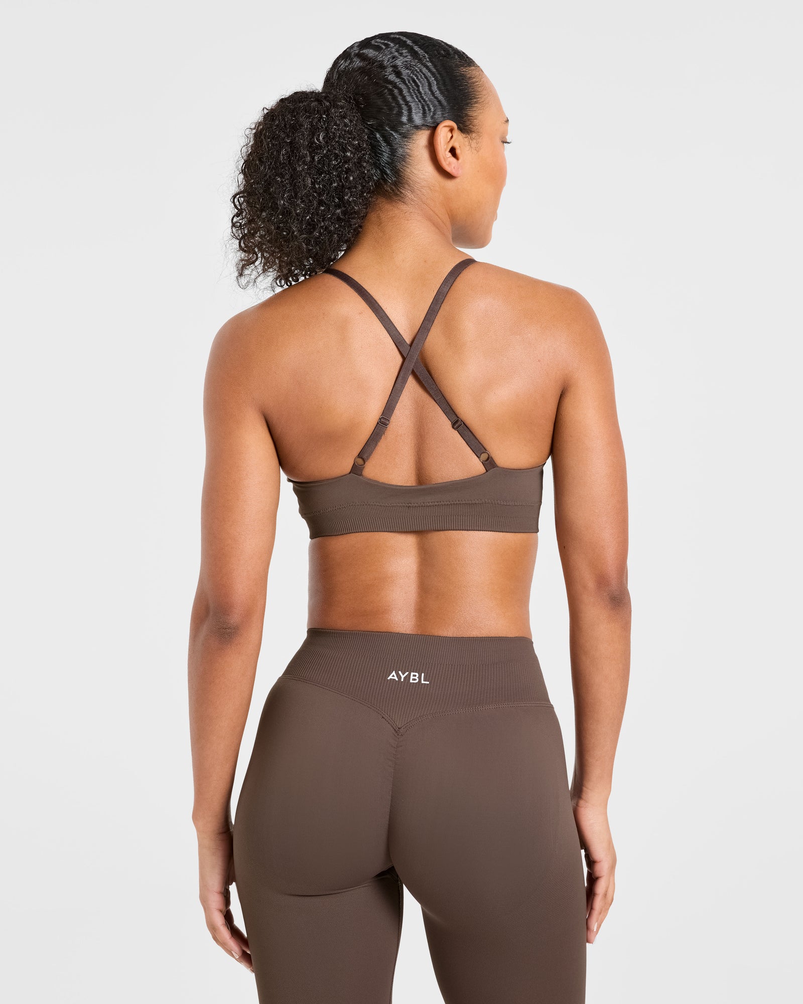 Enhance Seamless Sports Bra - Brown