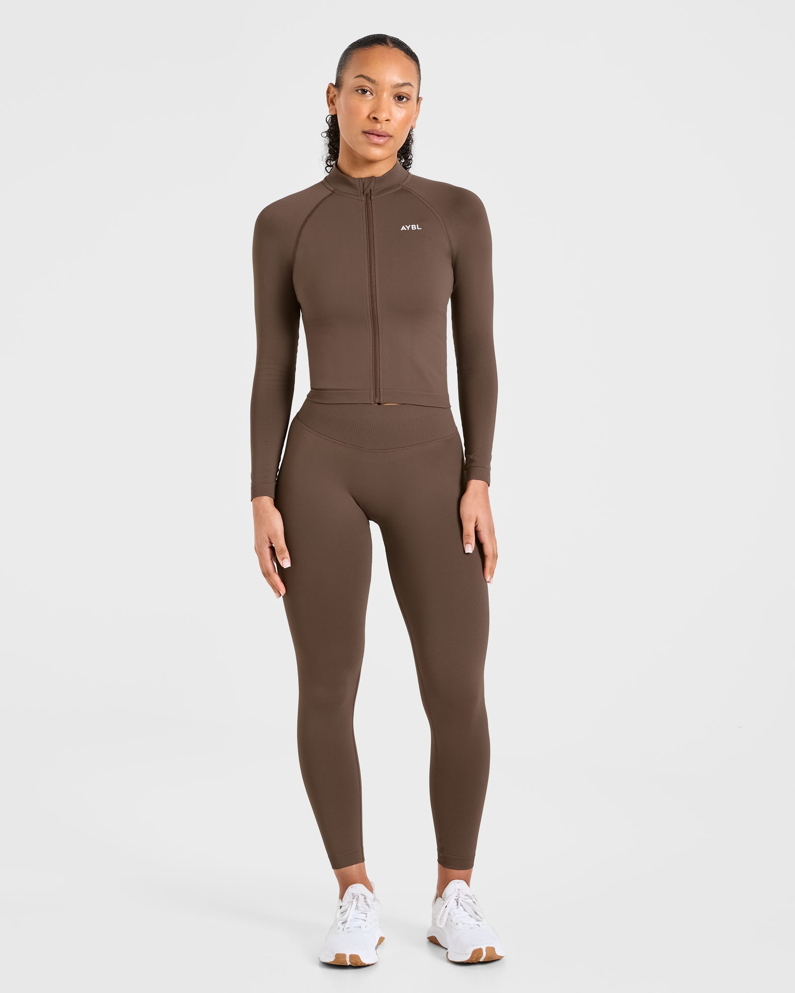 Enhance Seamless Jacket - Brown