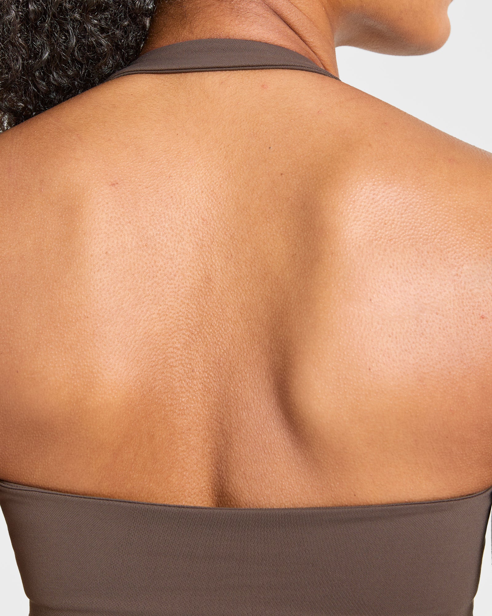 Enhance Seamless Halterneck Top - Brown