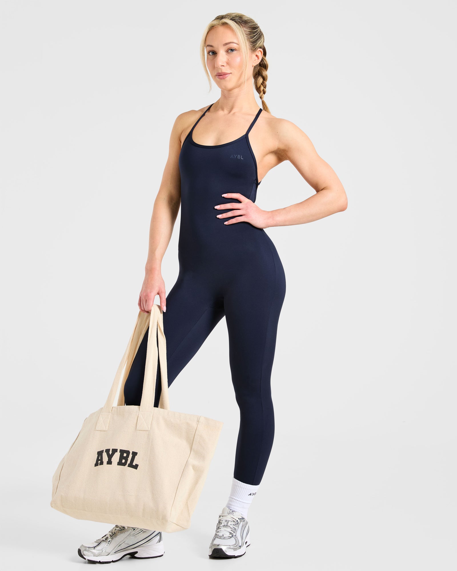 Sculpt Backless Legging All In One - Deep Navy