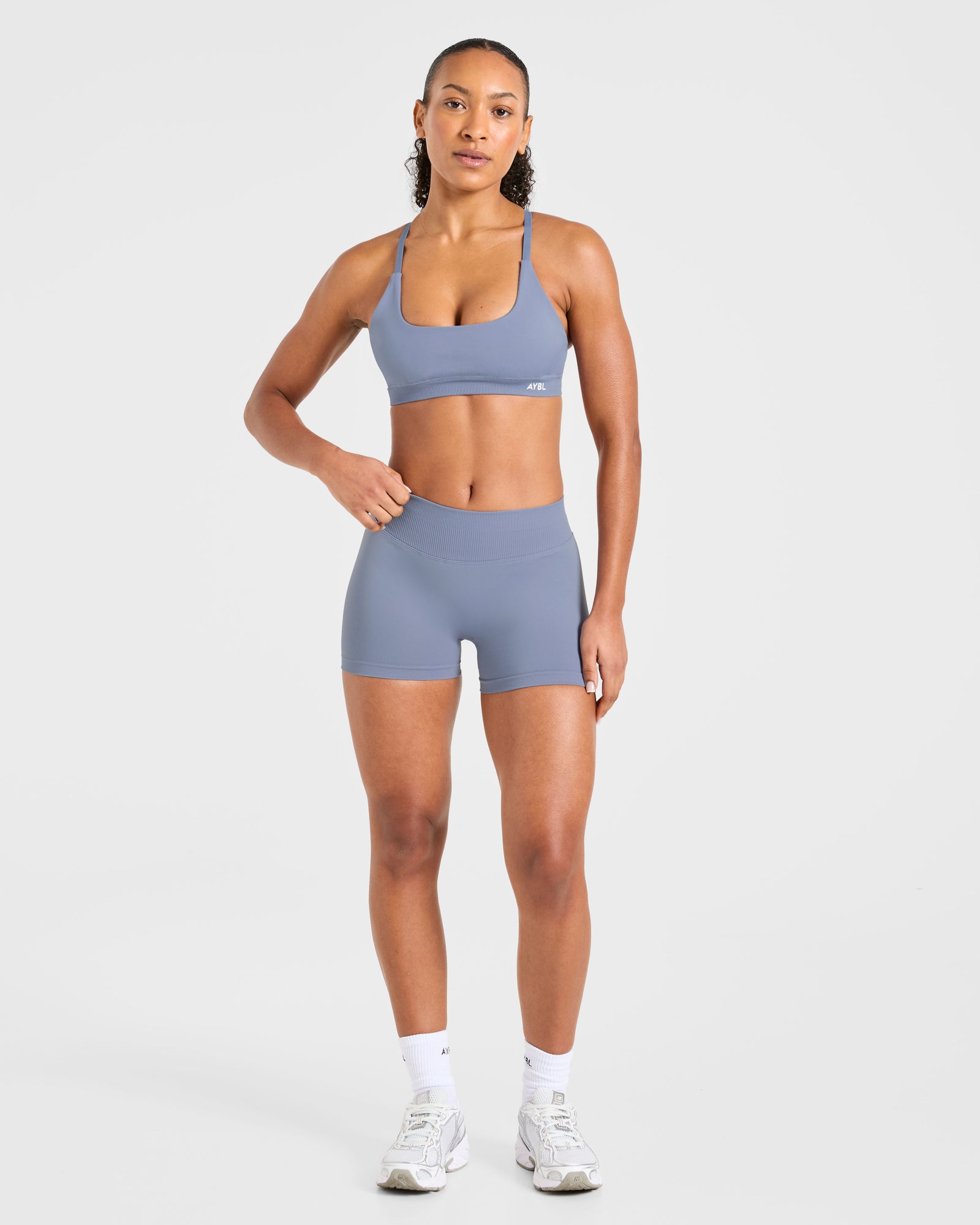 Enhance Seamless Sports Bra - Slate Blue
