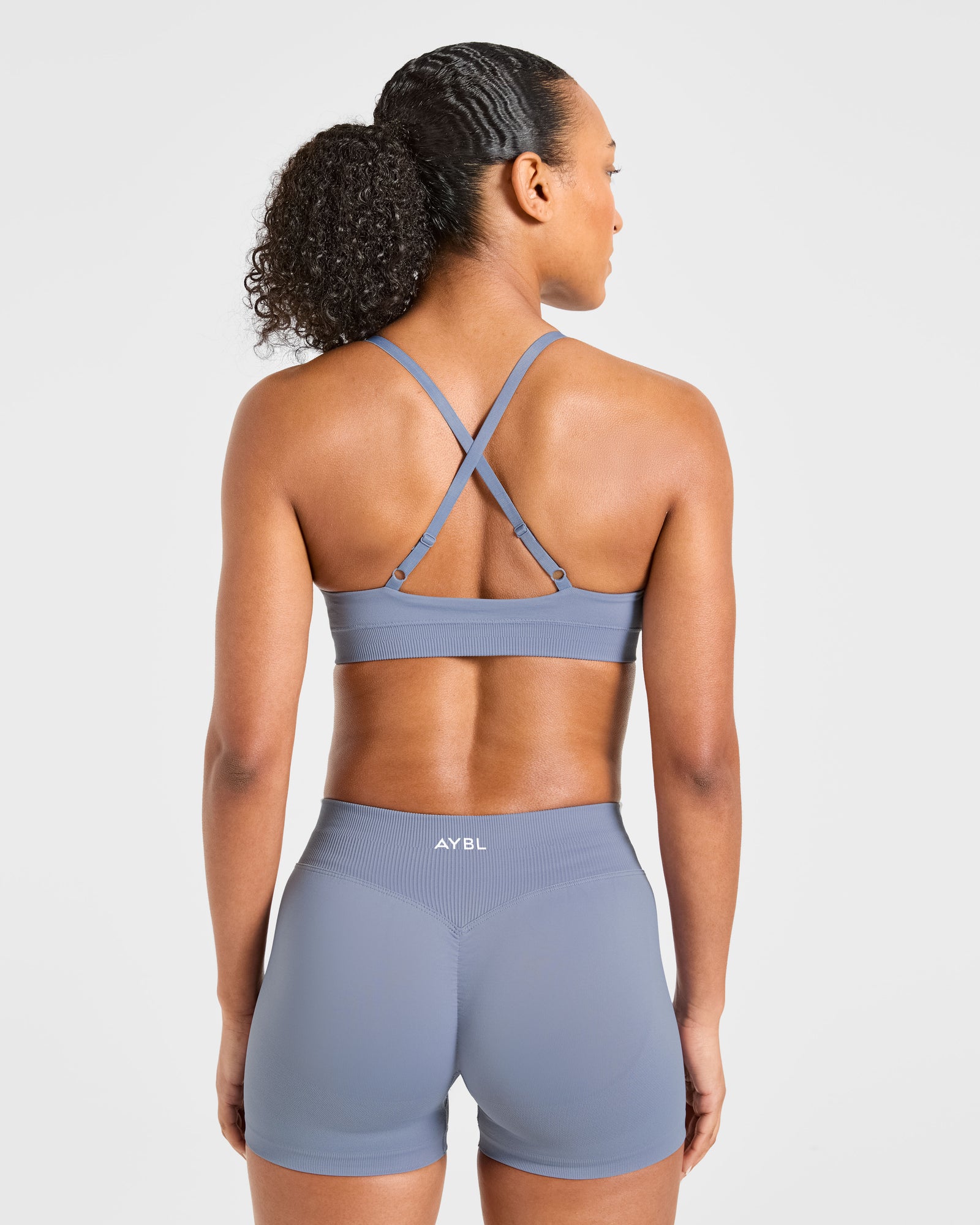 Enhance Seamless Sports Bra - Slate Blue