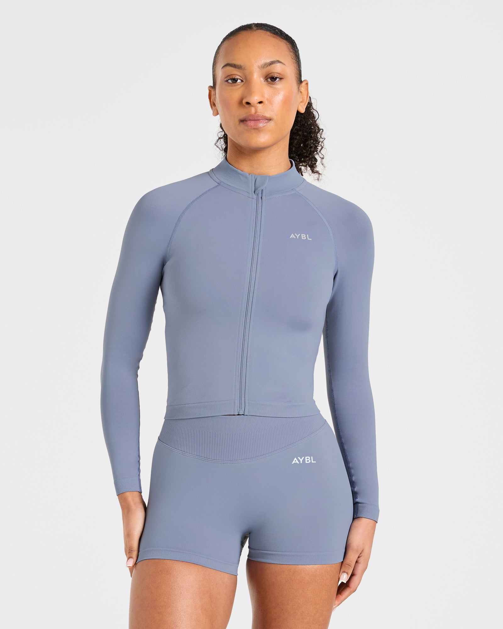 Enhance Seamless Jacket - Slate Blue
