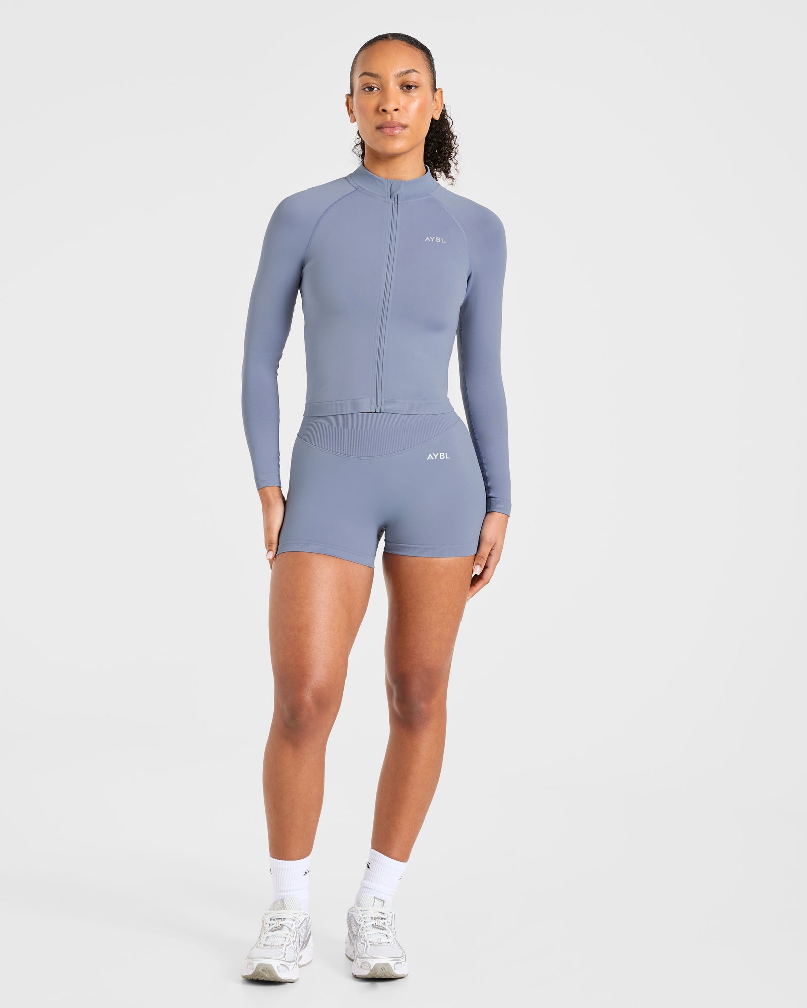 Enhance Seamless Jacket - Slate Blue
