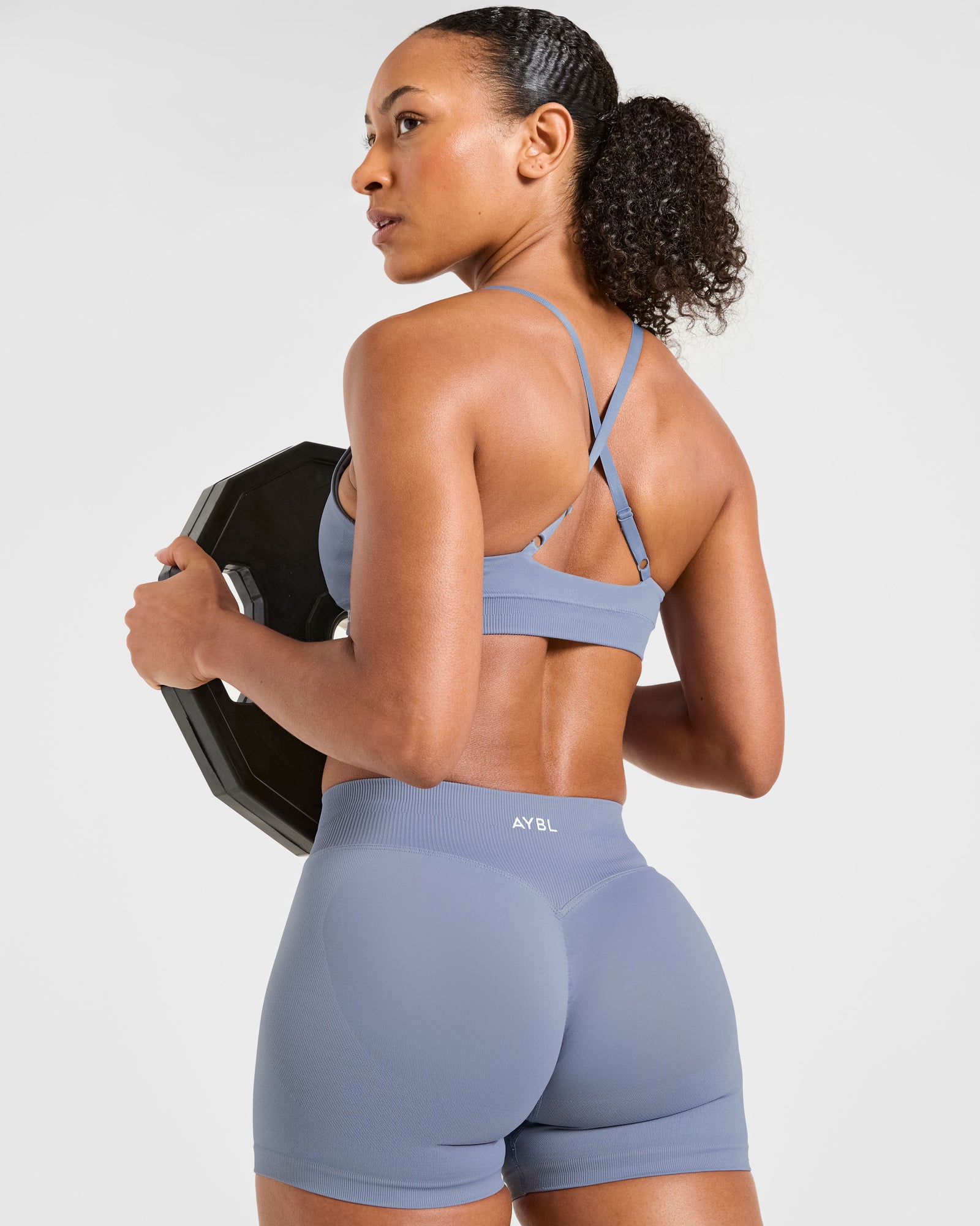 Enhance Seamless Shorts - Slate Blue