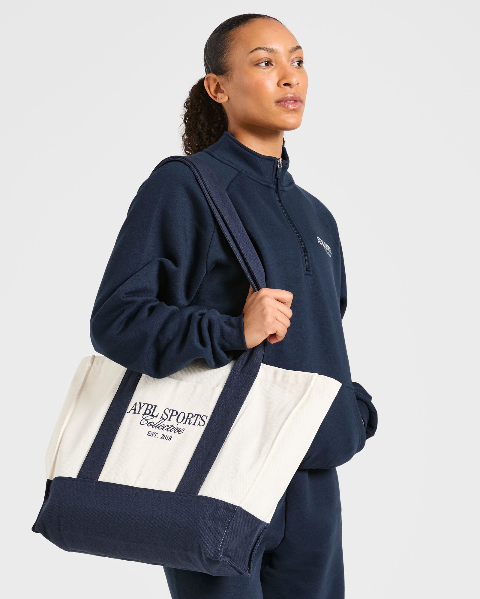 Sports Collective Oversized 1/4 Zip Pullover - True Navy