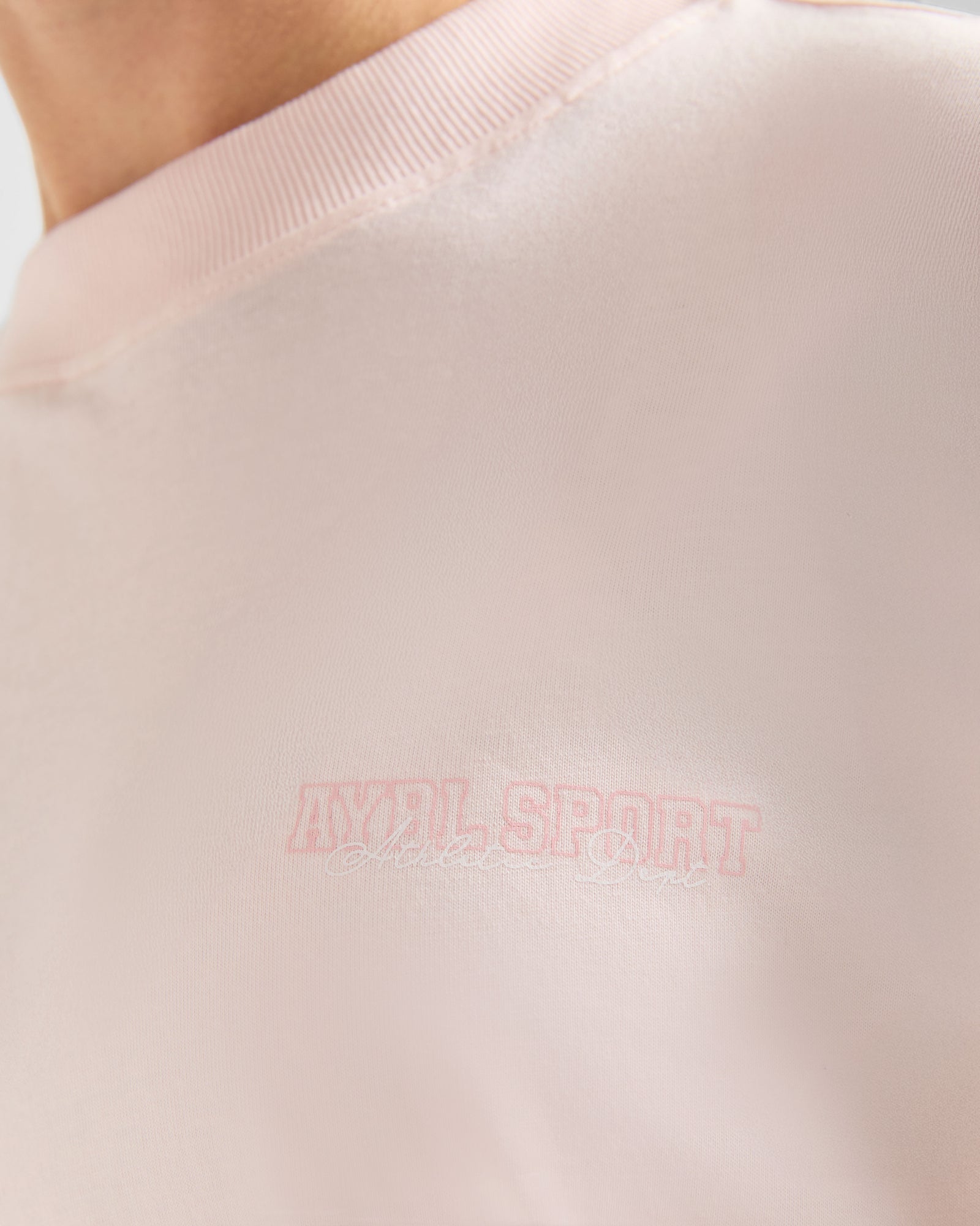 Varsity Dept. Oversized T Shirt - Pink